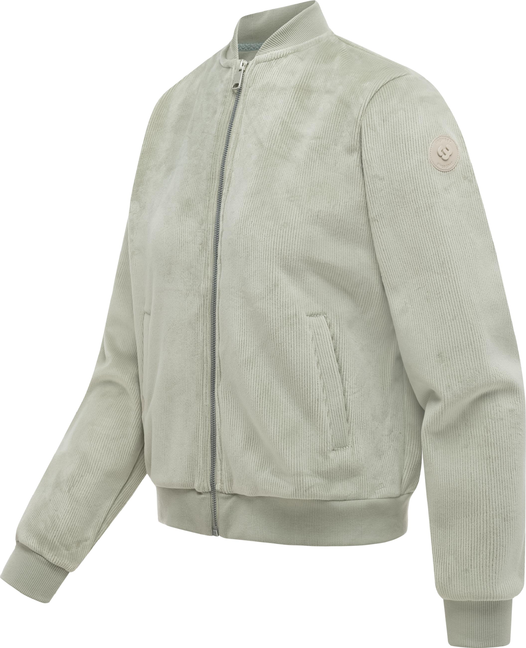 Blousonjacke in weicher Cordoptik "Cairro Bonded" Dusty Olive