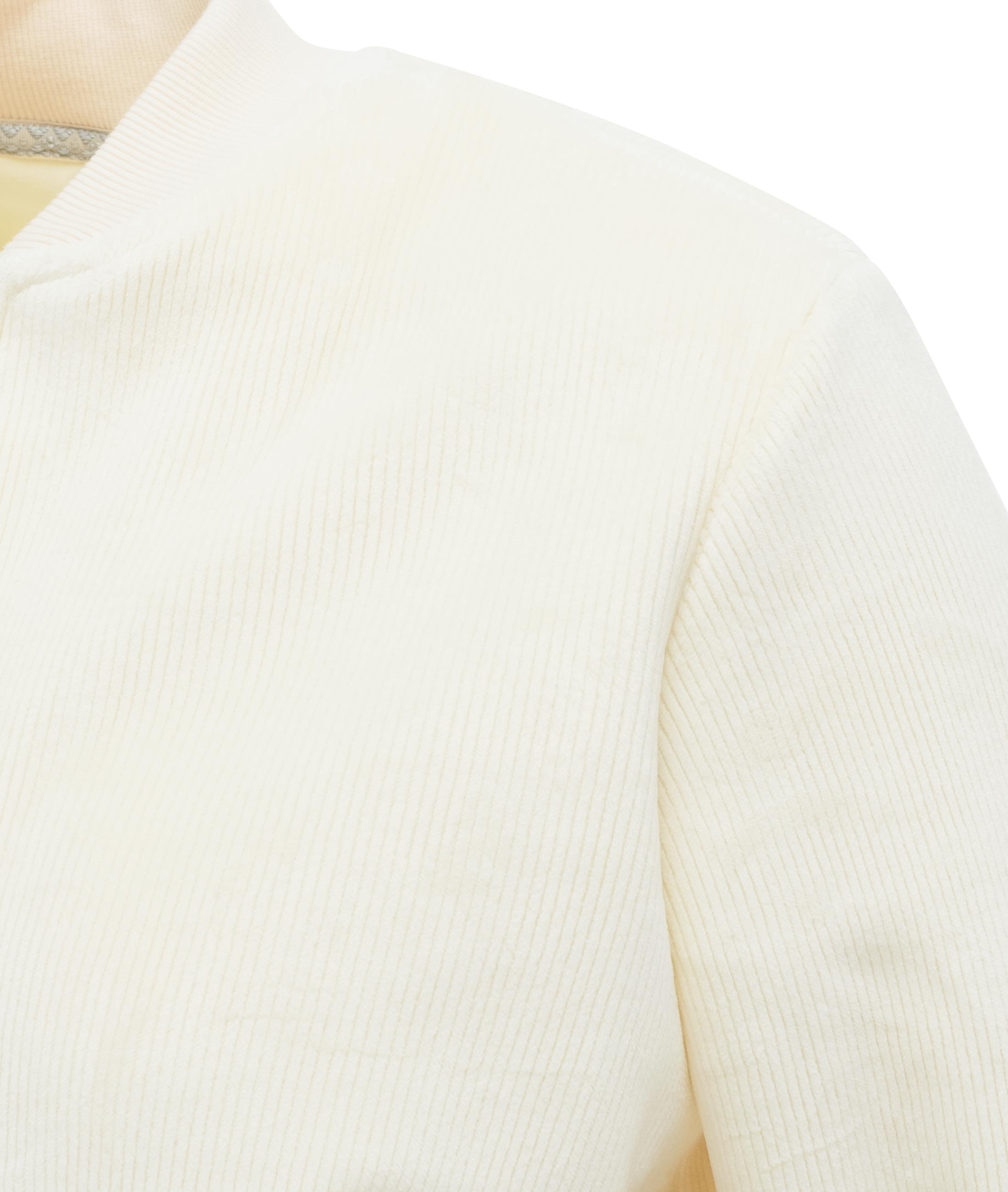 Blousonjacke in weicher Cordoptik "Cairro Bonded" Ecru