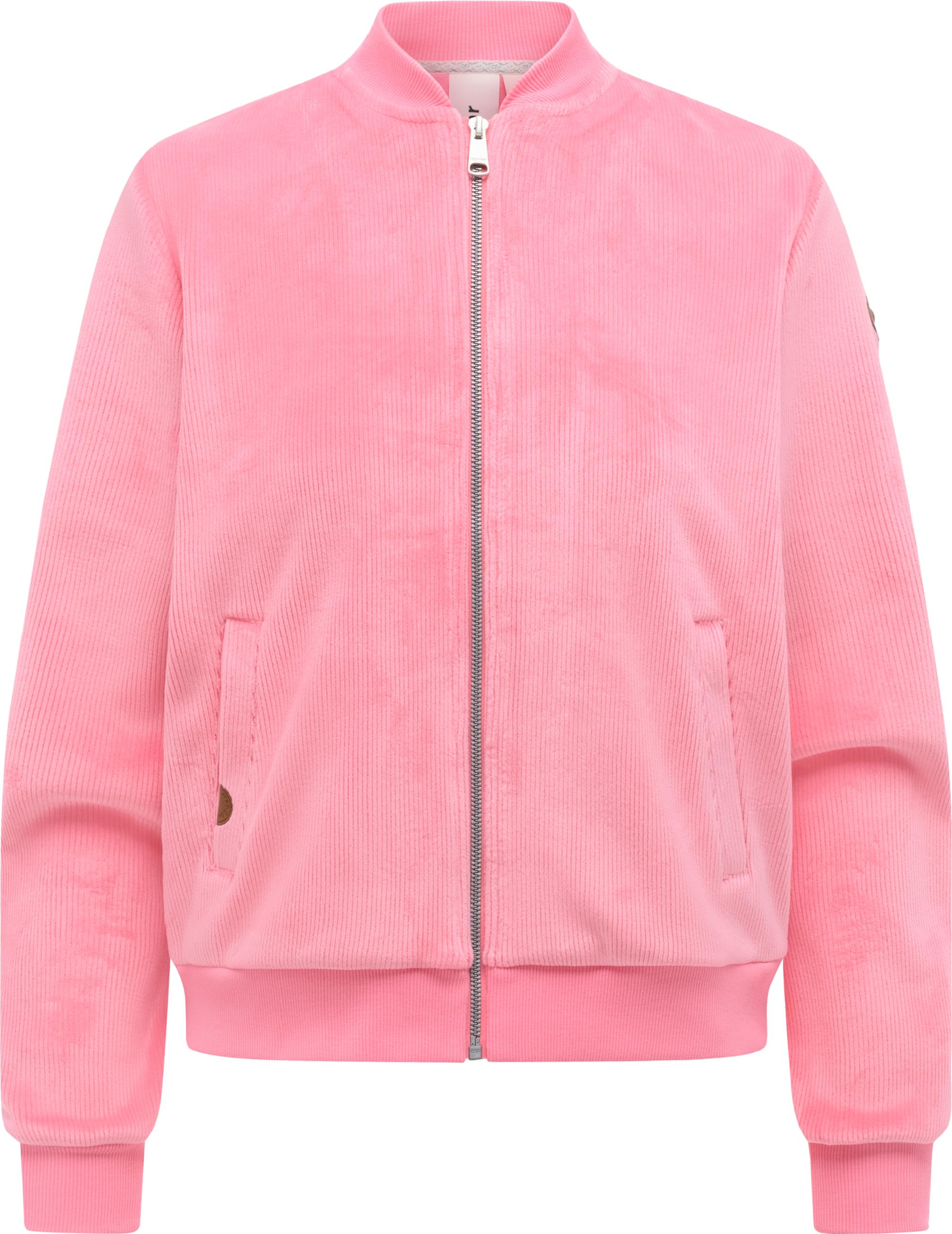 Blousonjacke in weicher Cordoptik "Cairro Bonded" Pink
