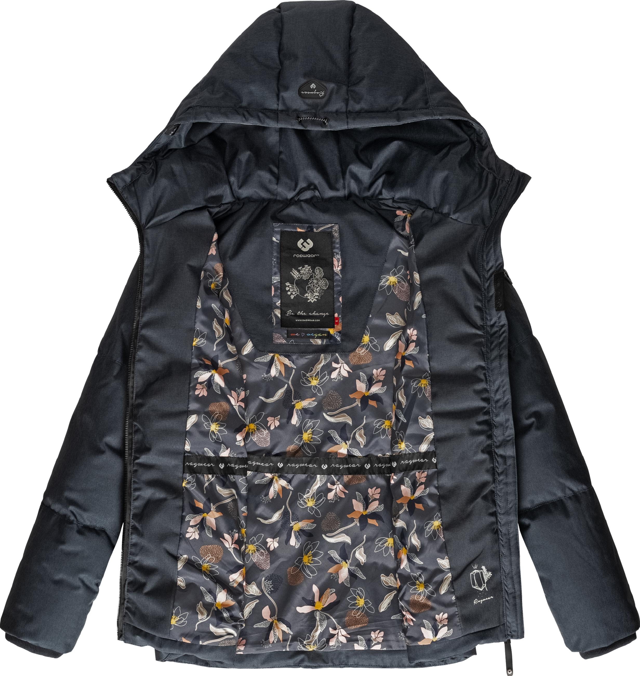 Winter Kurzmantel mit Kapuze "Calena Intl." Dark Grey