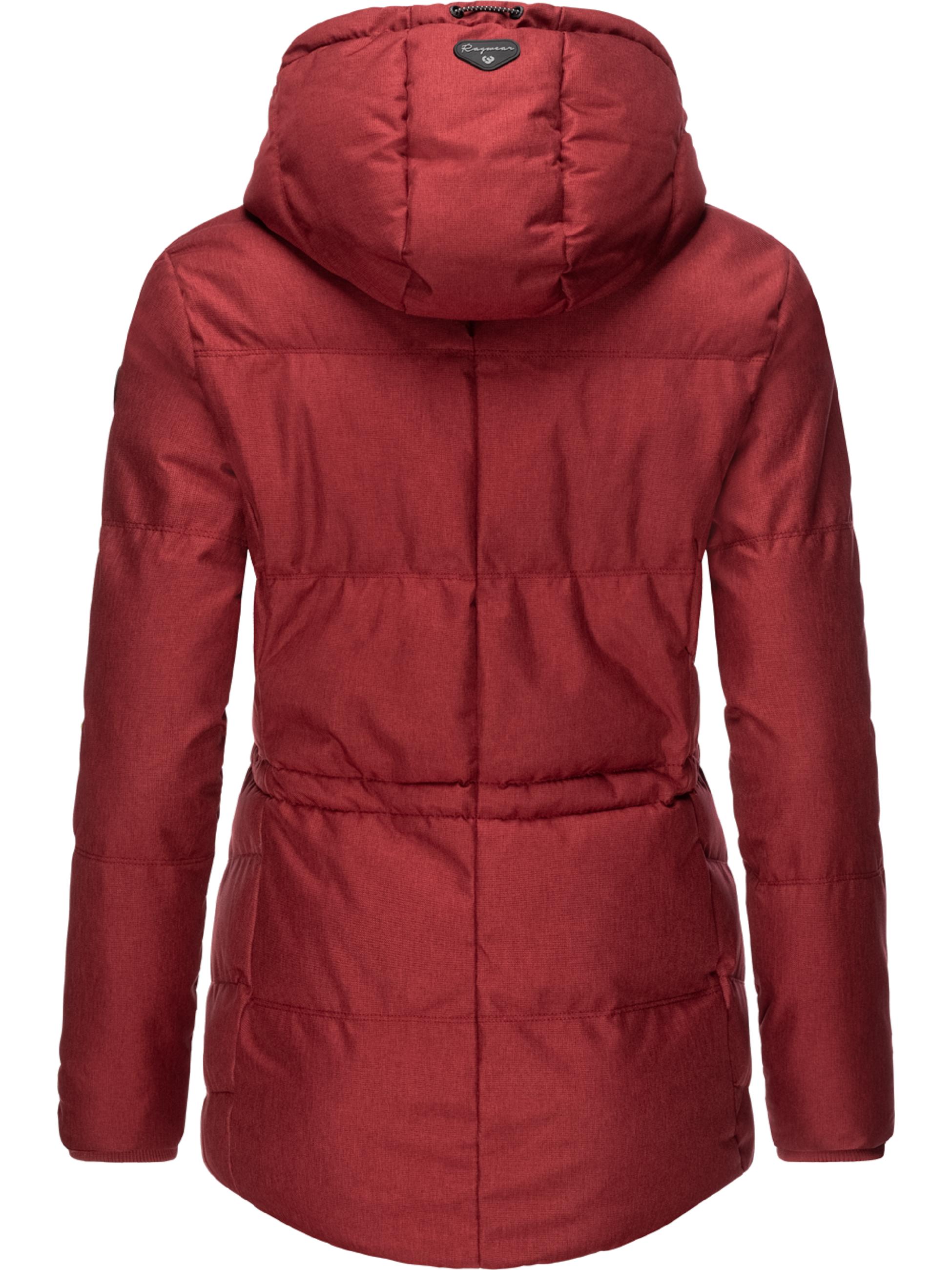 Winter Kurzmantel mit Kapuze "Calena Intl." Wine Red