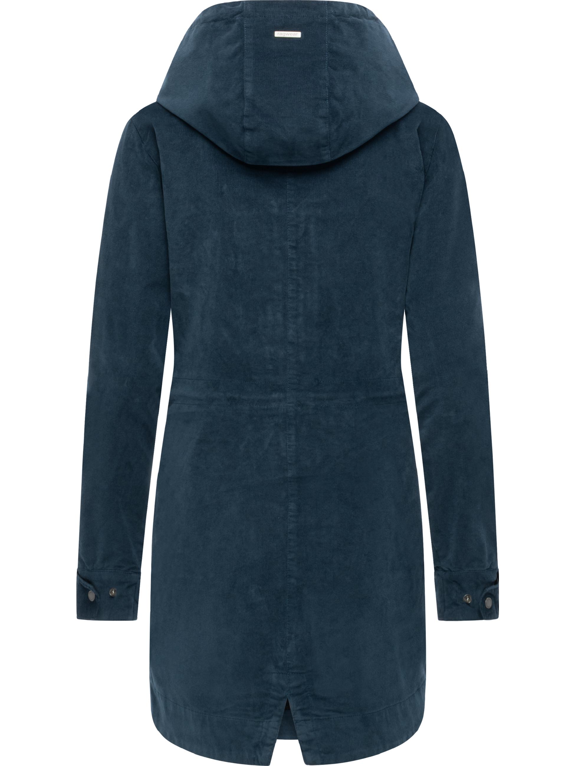 Leichter Kurzmantel mit Taillenzugband "Cannas Cordy YOUMODO" Petrol