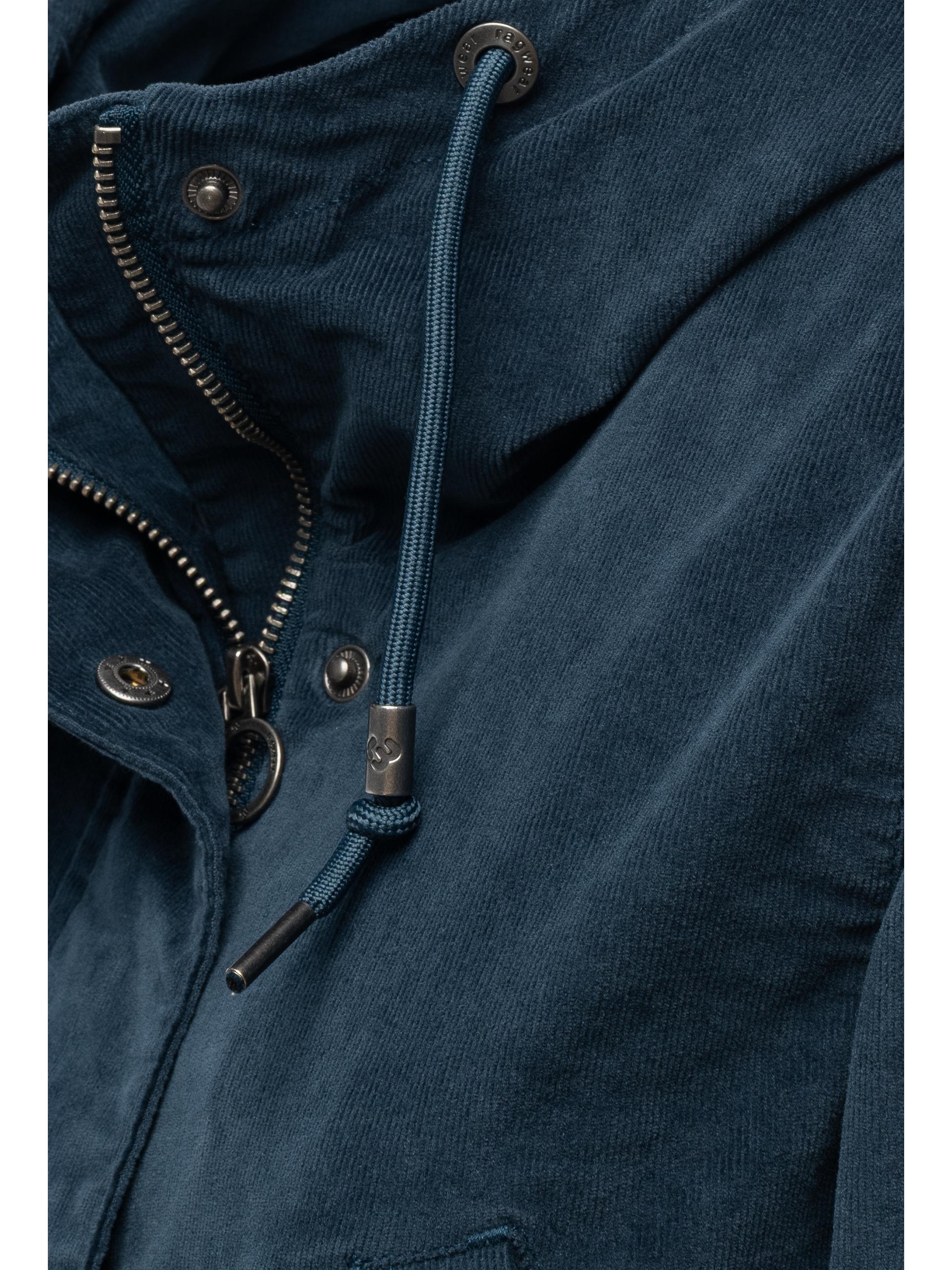 Leichter Kurzmantel mit Taillenzugband "Cannas Cordy YOUMODO" Petrol