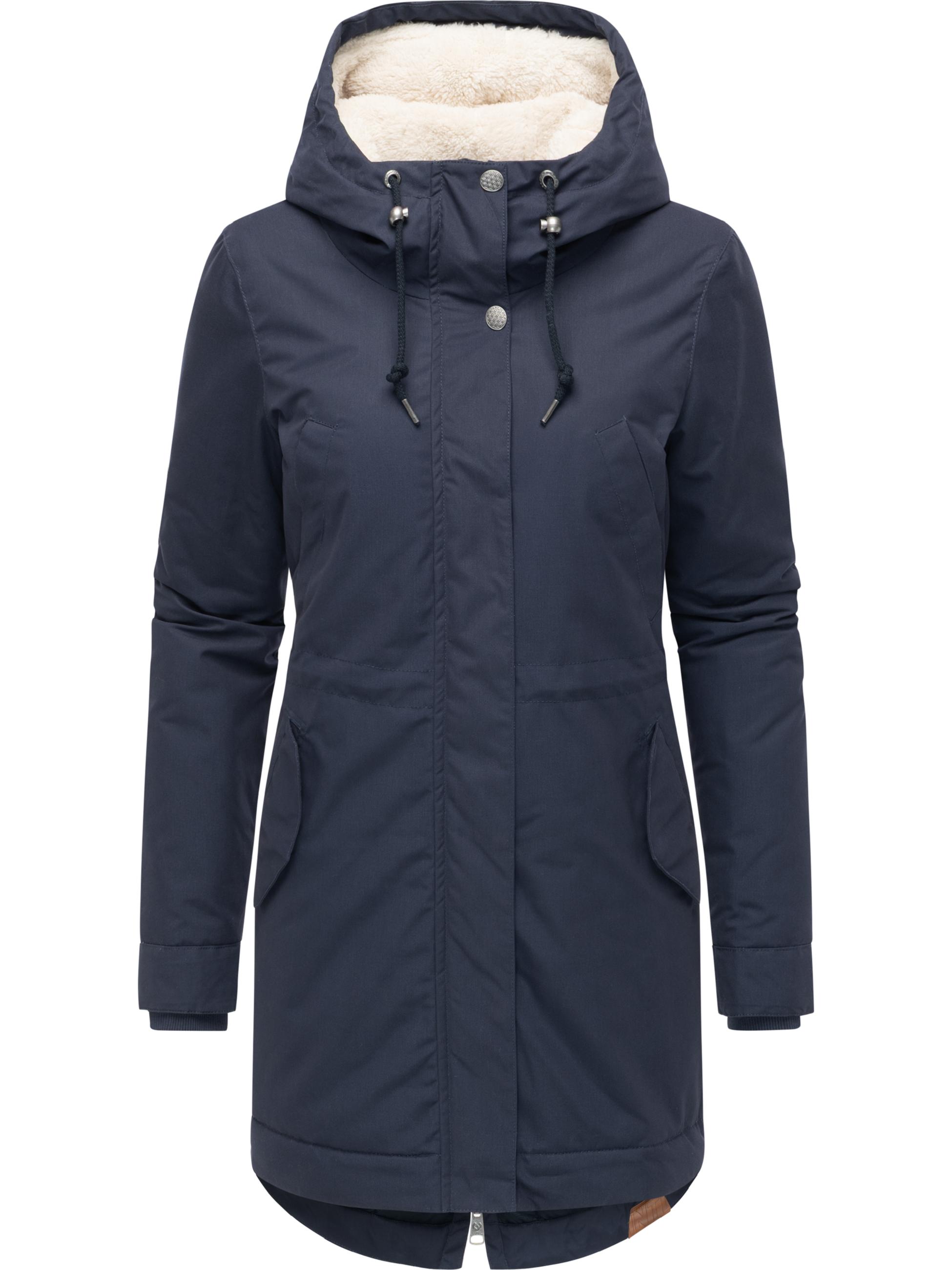Winter Kurzmantel mit verstellbarer Kapuze "Cannas YOUMODO" Navy