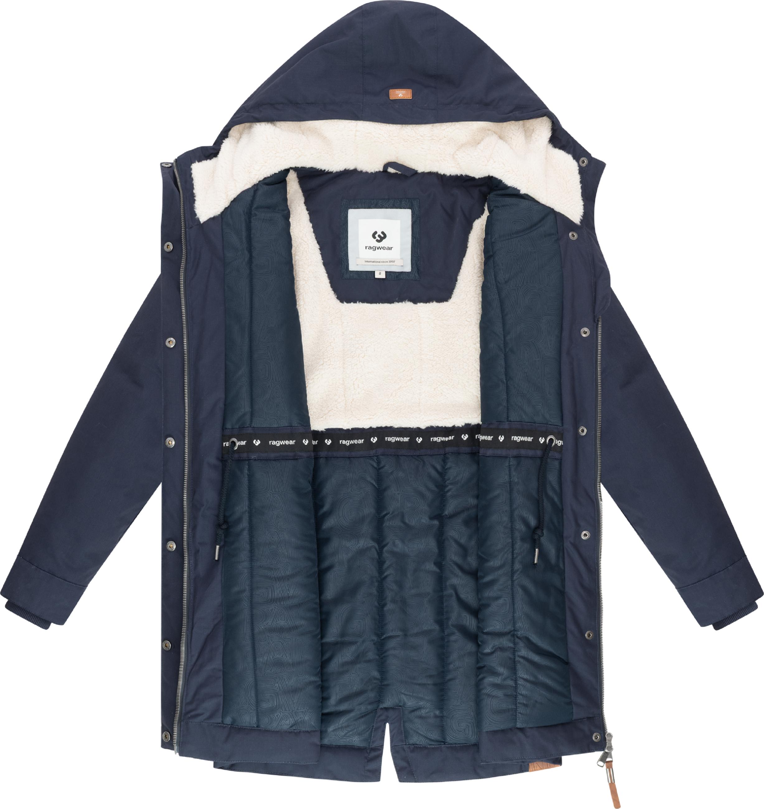 Winter Kurzmantel mit verstellbarer Kapuze "Cannas YOUMODO" Navy