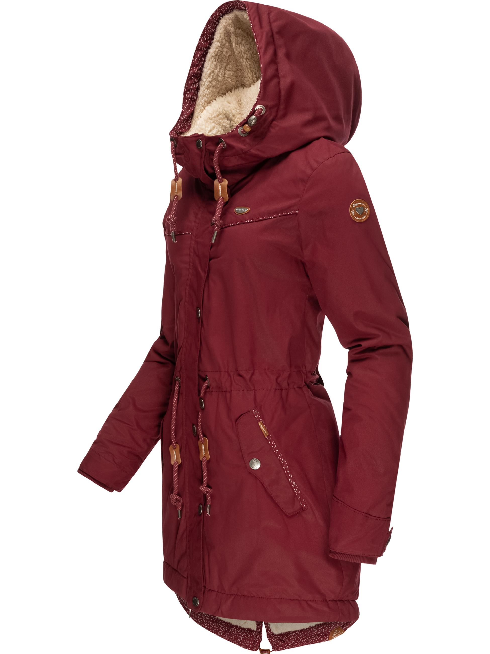 Winterparka mit Kapuze "Canny  II Intl." Wine Red