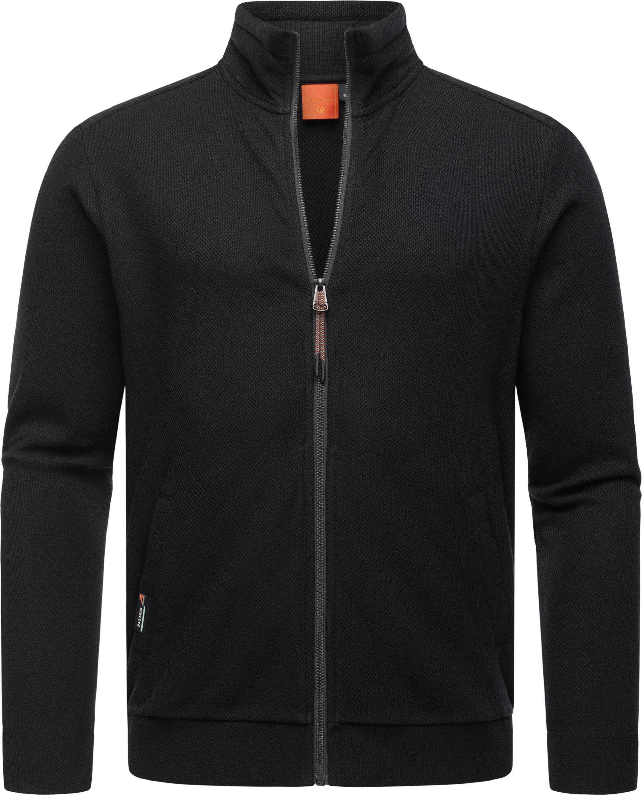 Sweatjacke mit Stehkragen "Carlow" Black