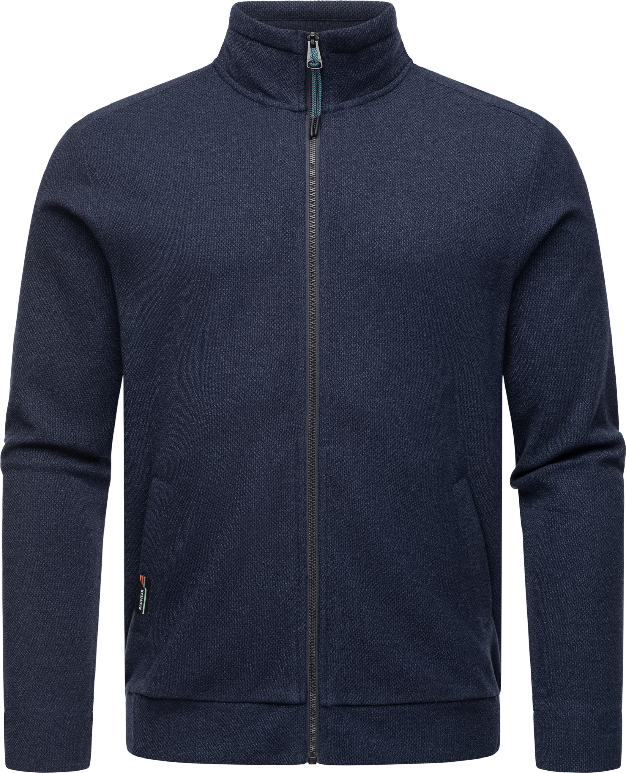 Sweatjacke mit Stehkragen "Carlow" Navy