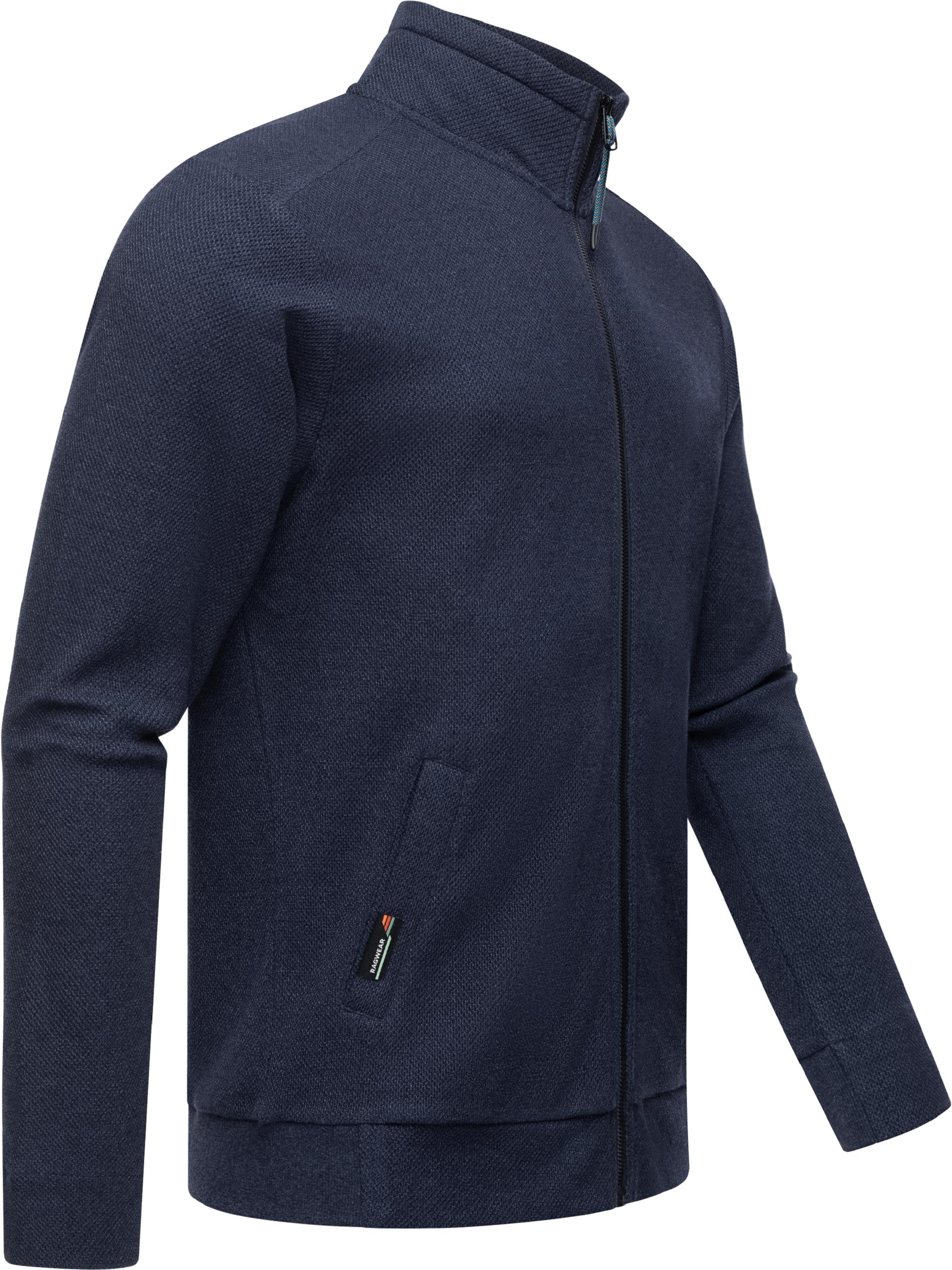 Sweatjacke mit Stehkragen "Carlow" Navy