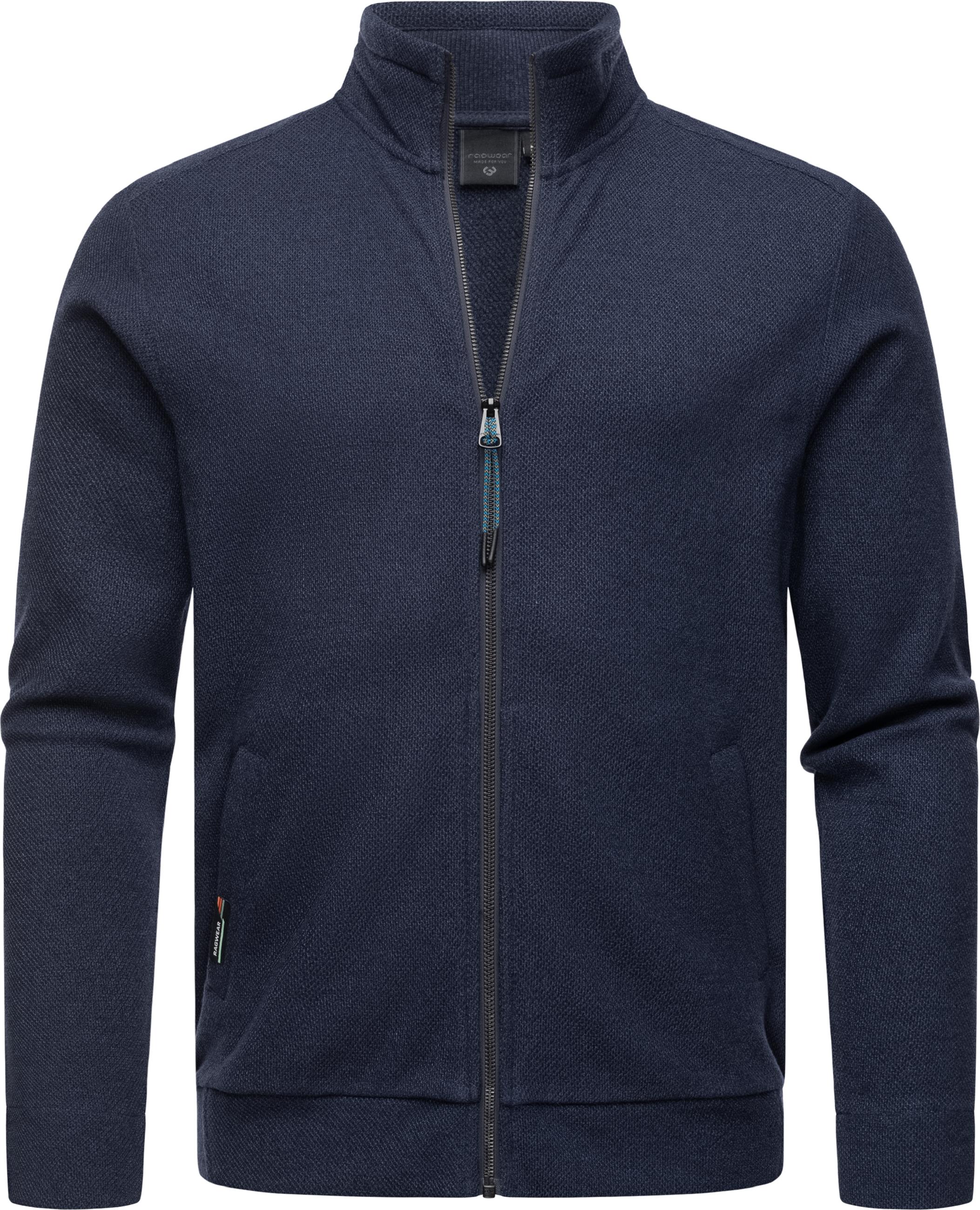 Sweatjacke mit Stehkragen "Carlow" Navy