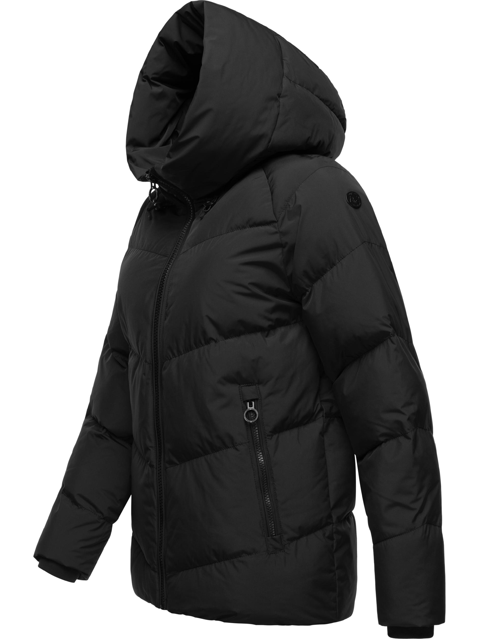 Wasserdichte Steppjacke mit Kapuze "Cessi" Black