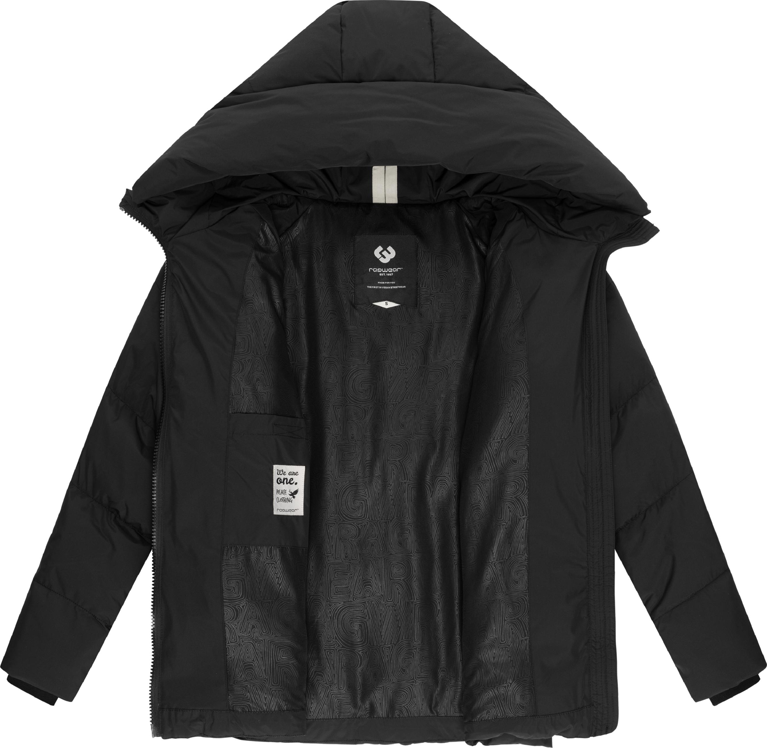 Wasserdichte Steppjacke mit Kapuze "Cessi" Black