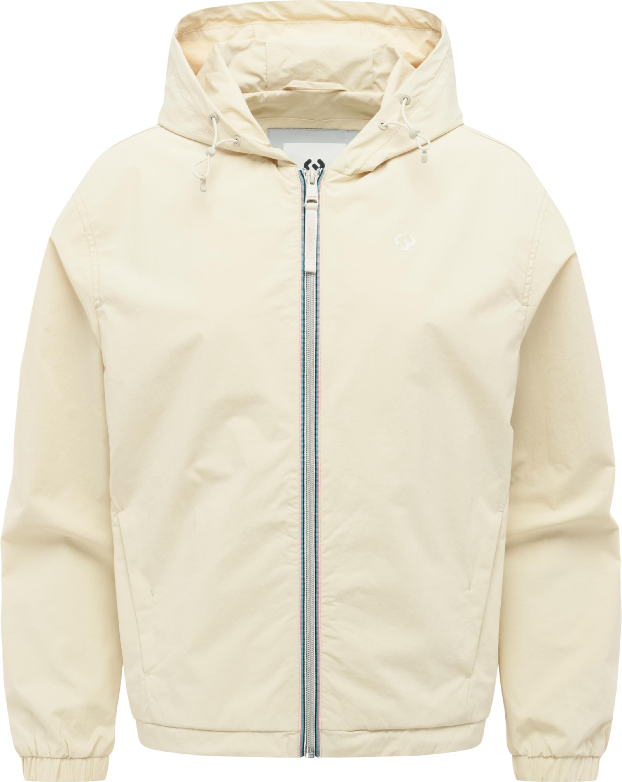 Wasserdichte Übergangsjacke mit verstellbarer Kapuze "Cezzora" Ecru