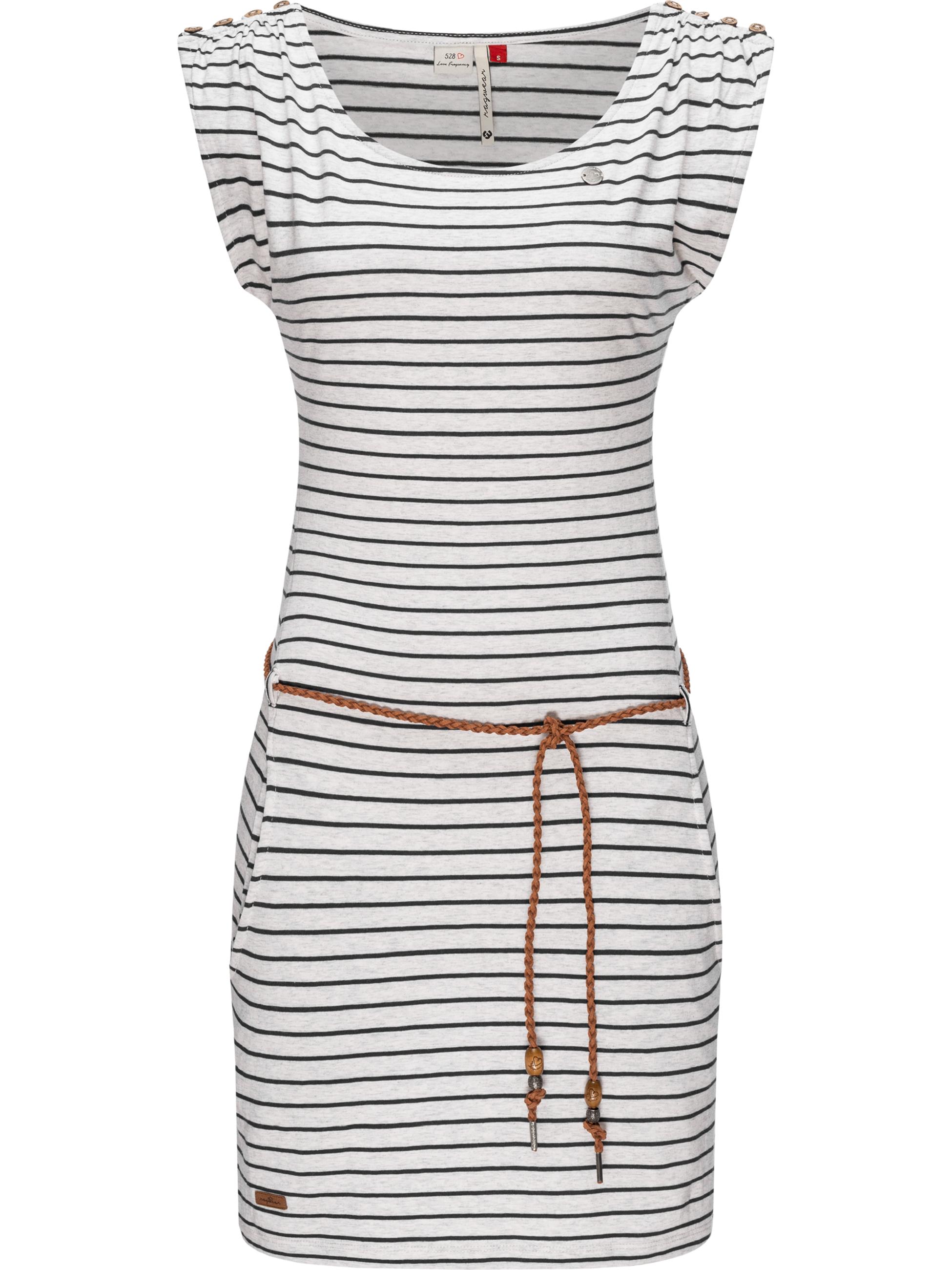 Leichtes Sommerkleid "Chego Stripes Intl." White