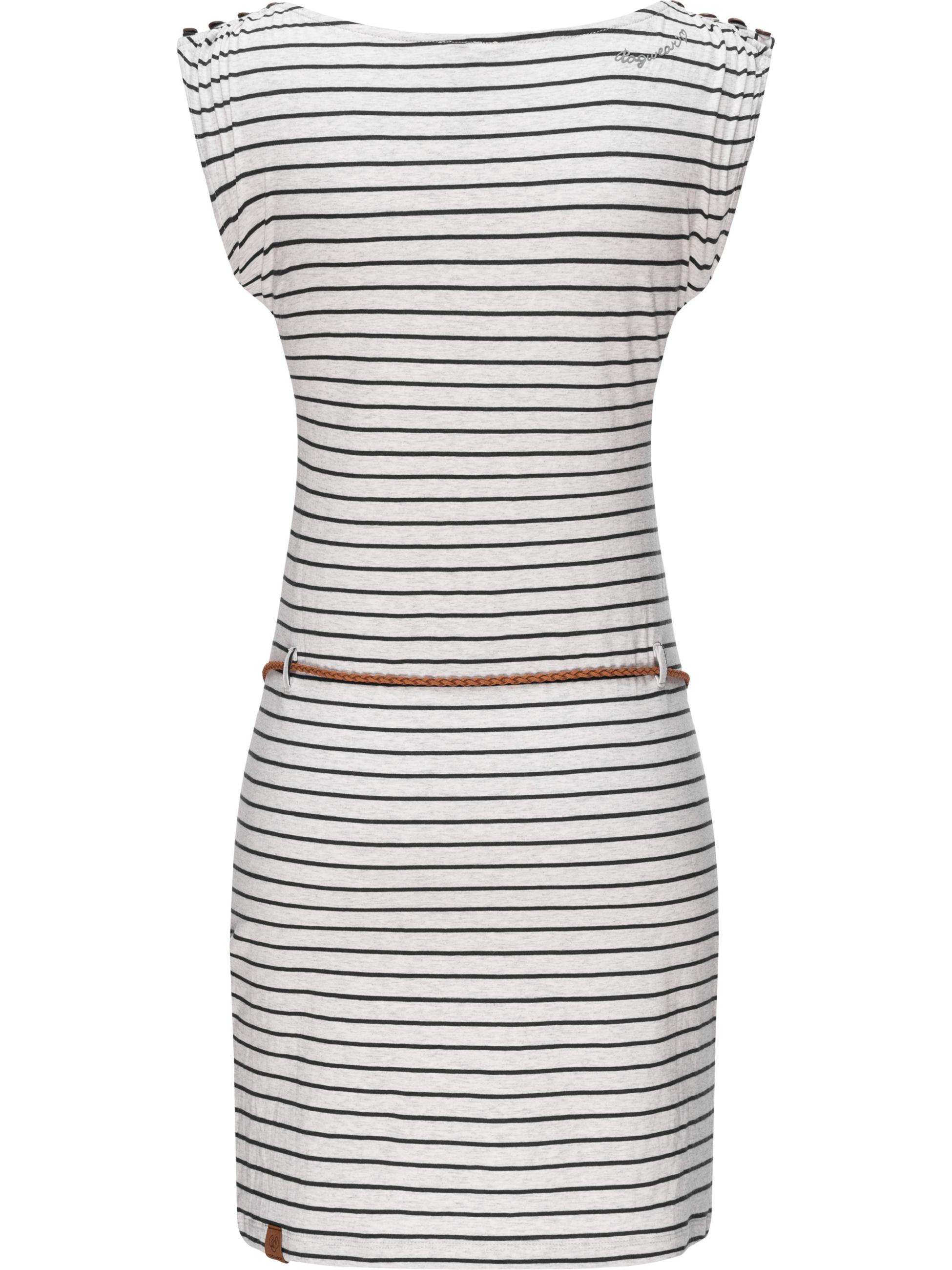 Leichtes Sommerkleid "Chego Stripes Intl." White