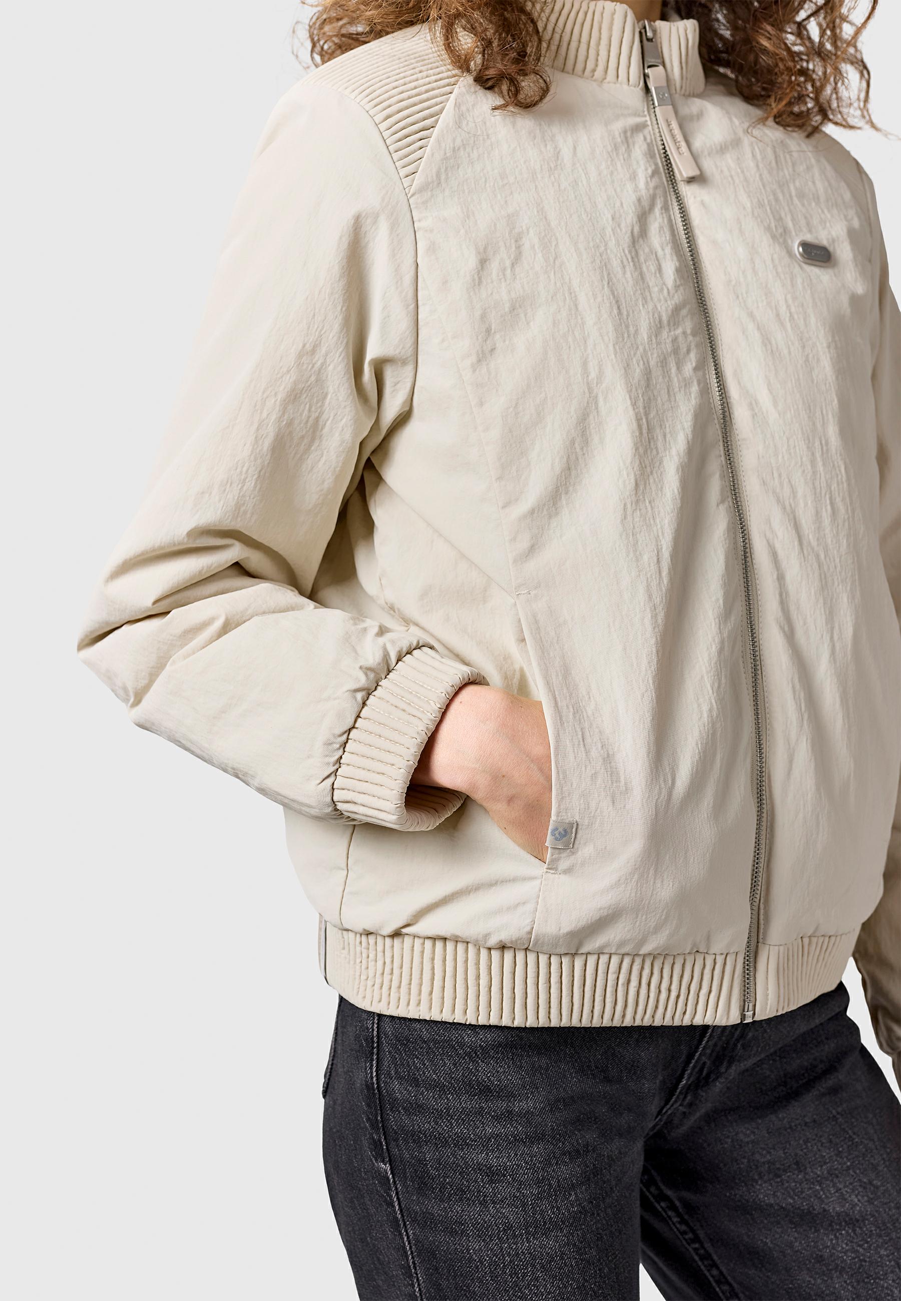 Leichte Bomberjacke mit Bündchen "Chenna Warm YOUMODO" Ecru