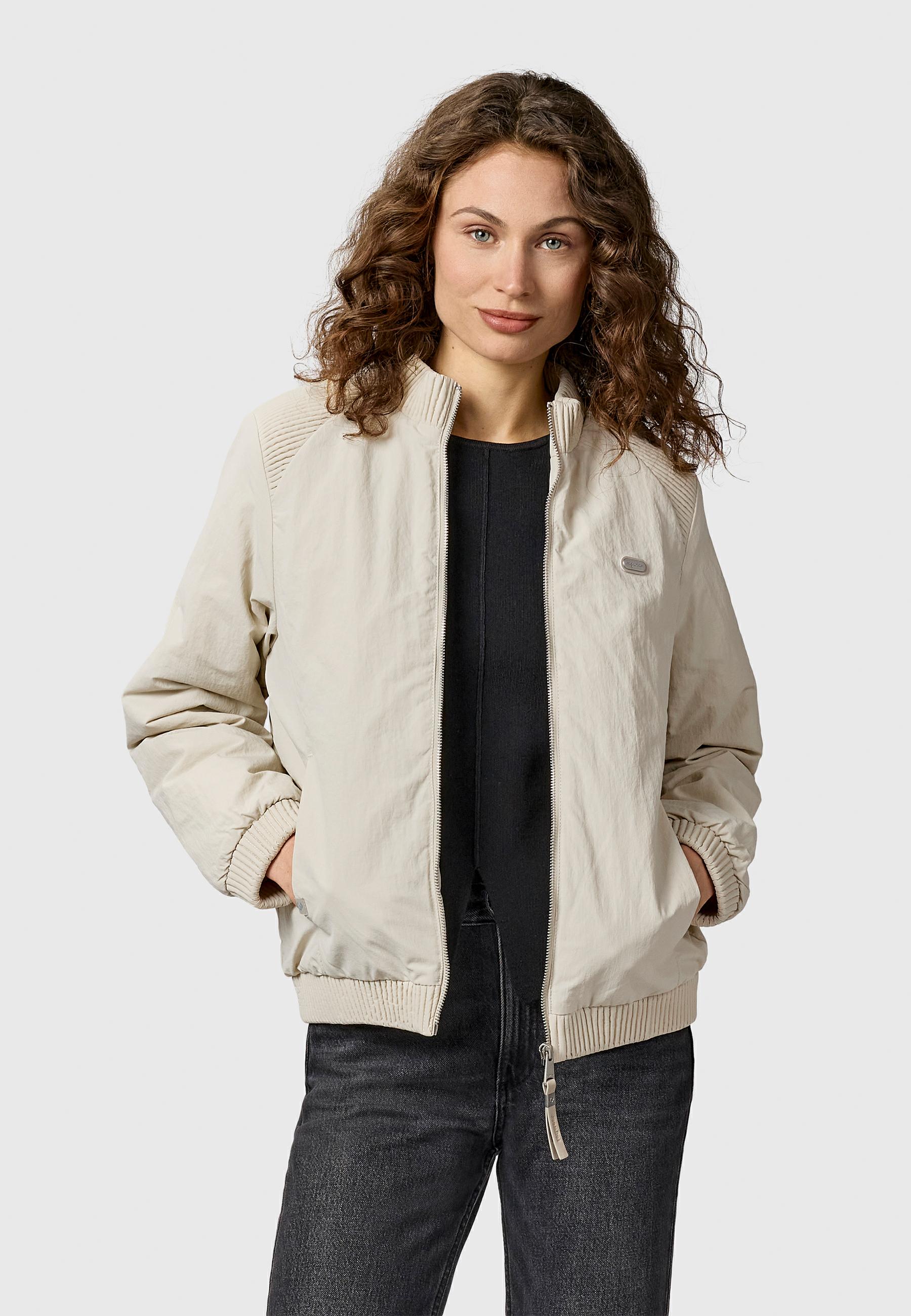 Leichte Bomberjacke mit Bündchen "Chenna Warm YOUMODO" Ecru