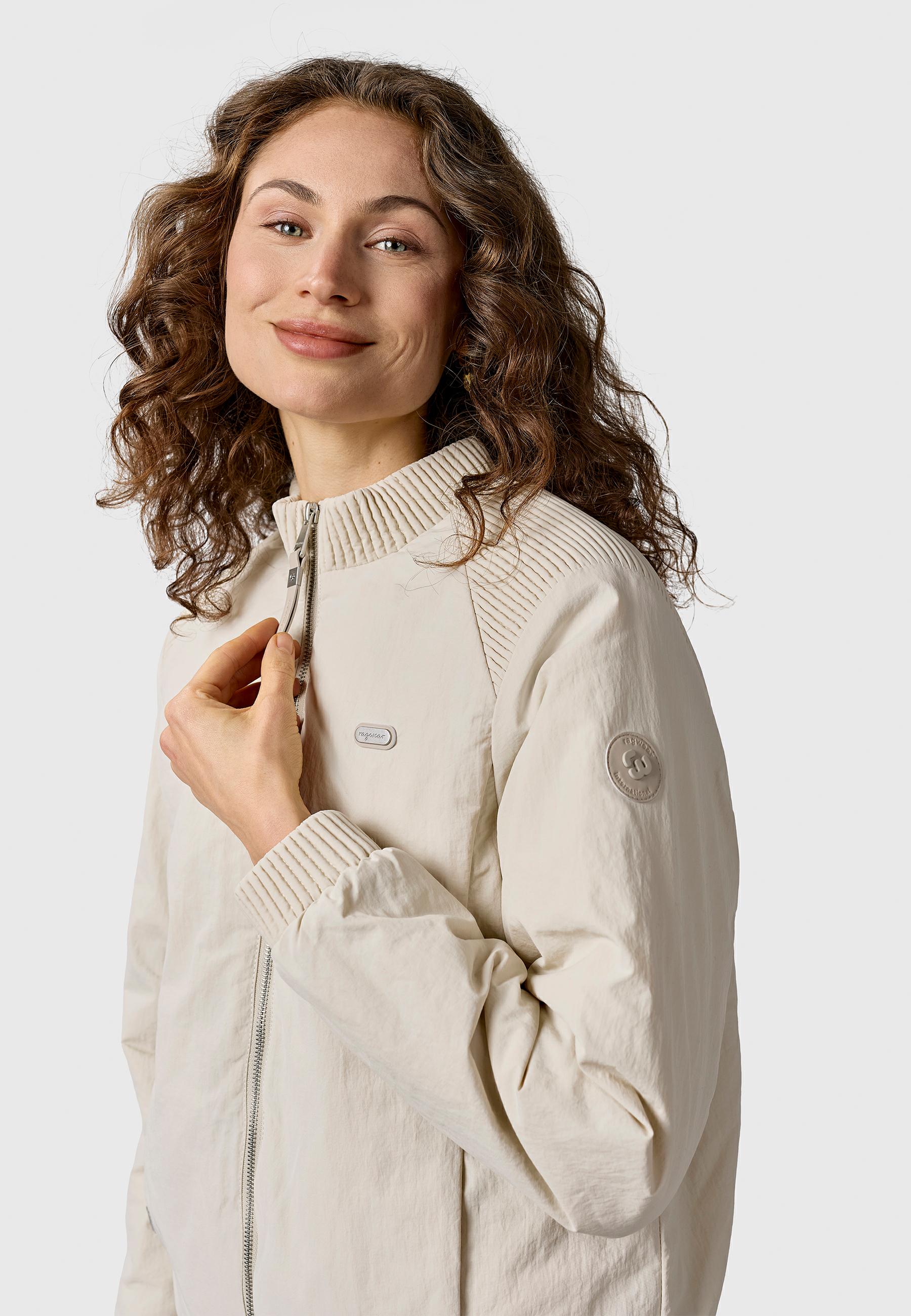 Leichte Bomberjacke mit Bündchen "Chenna Warm YOUMODO" Ecru