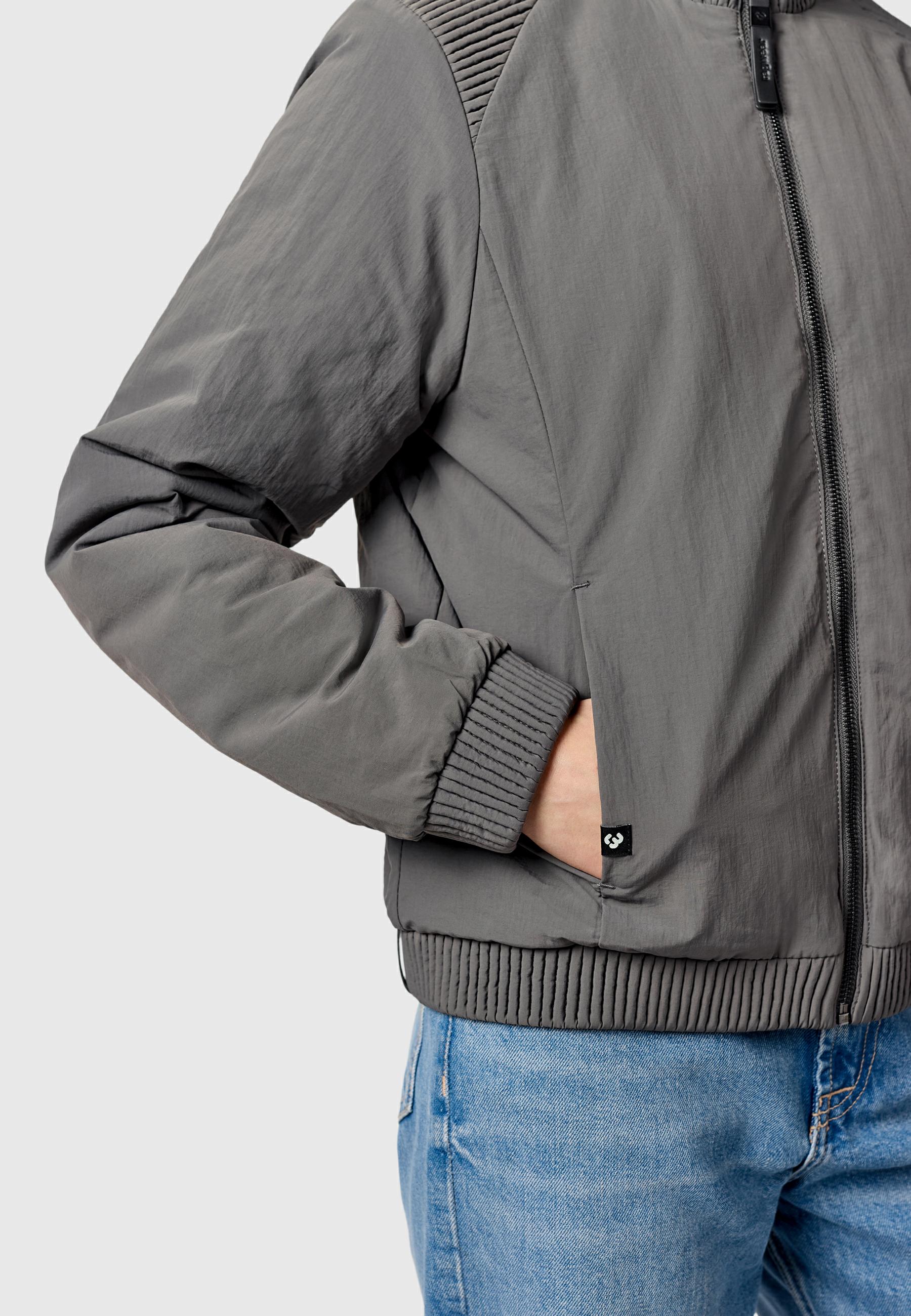 Leichte Bomberjacke mit Bündchen "Chenna Warm YOUMODO" Stone Grey