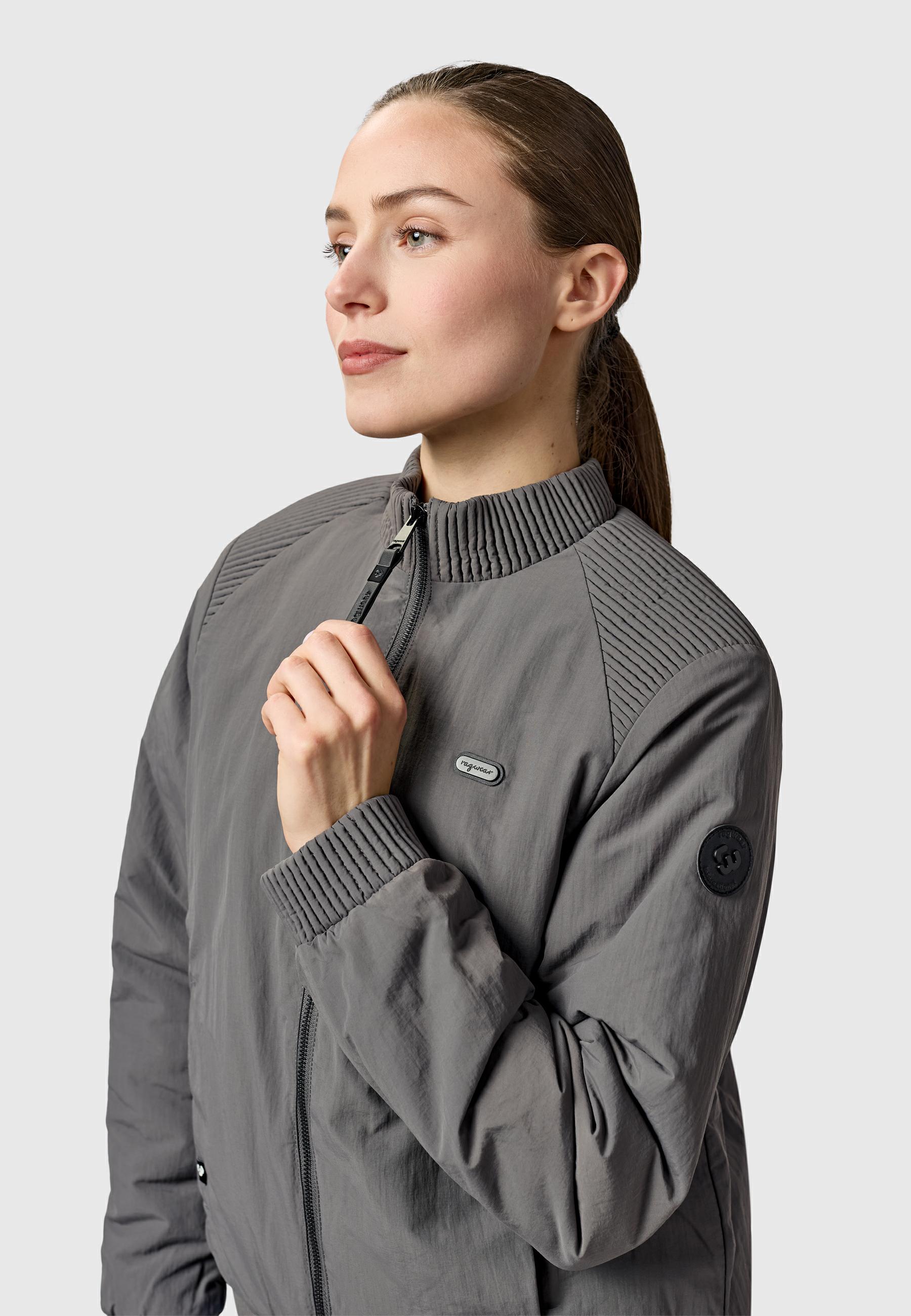 Leichte Bomberjacke mit Bündchen "Chenna Warm YOUMODO" Stone Grey