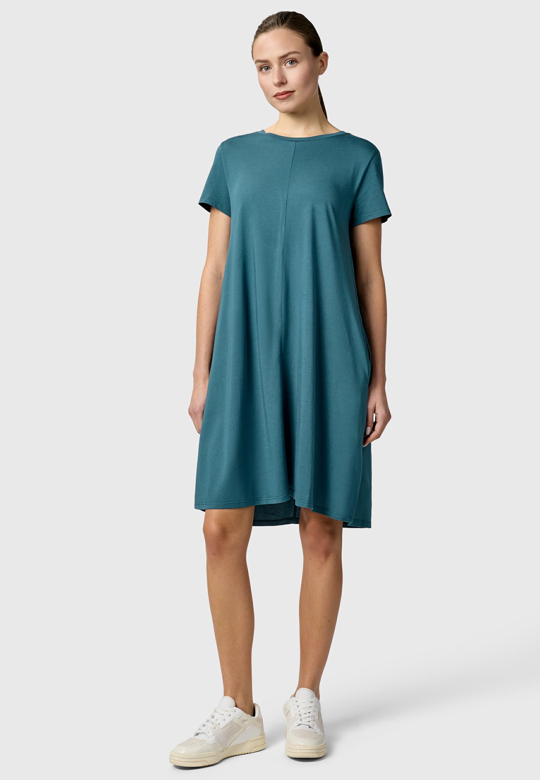 Kurzarm Midikleid "Chickie" Ocean Green