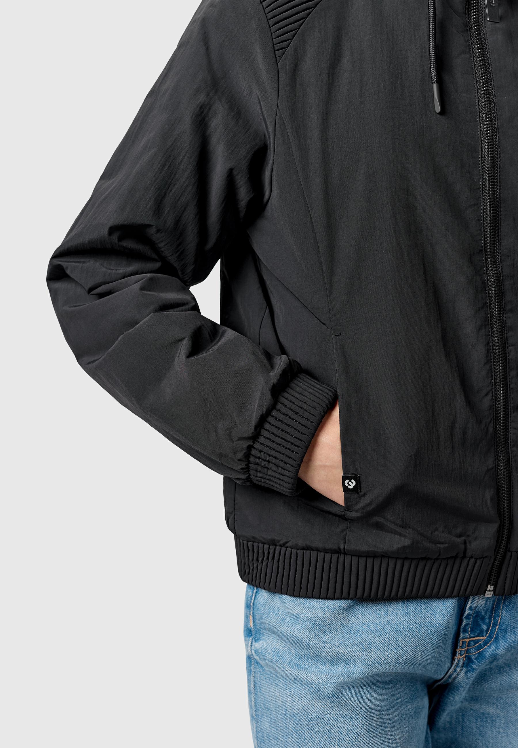 Warme Übergangsjacke mit verstellbarer Kapuze "Chinta Warm YOUMODO" Black