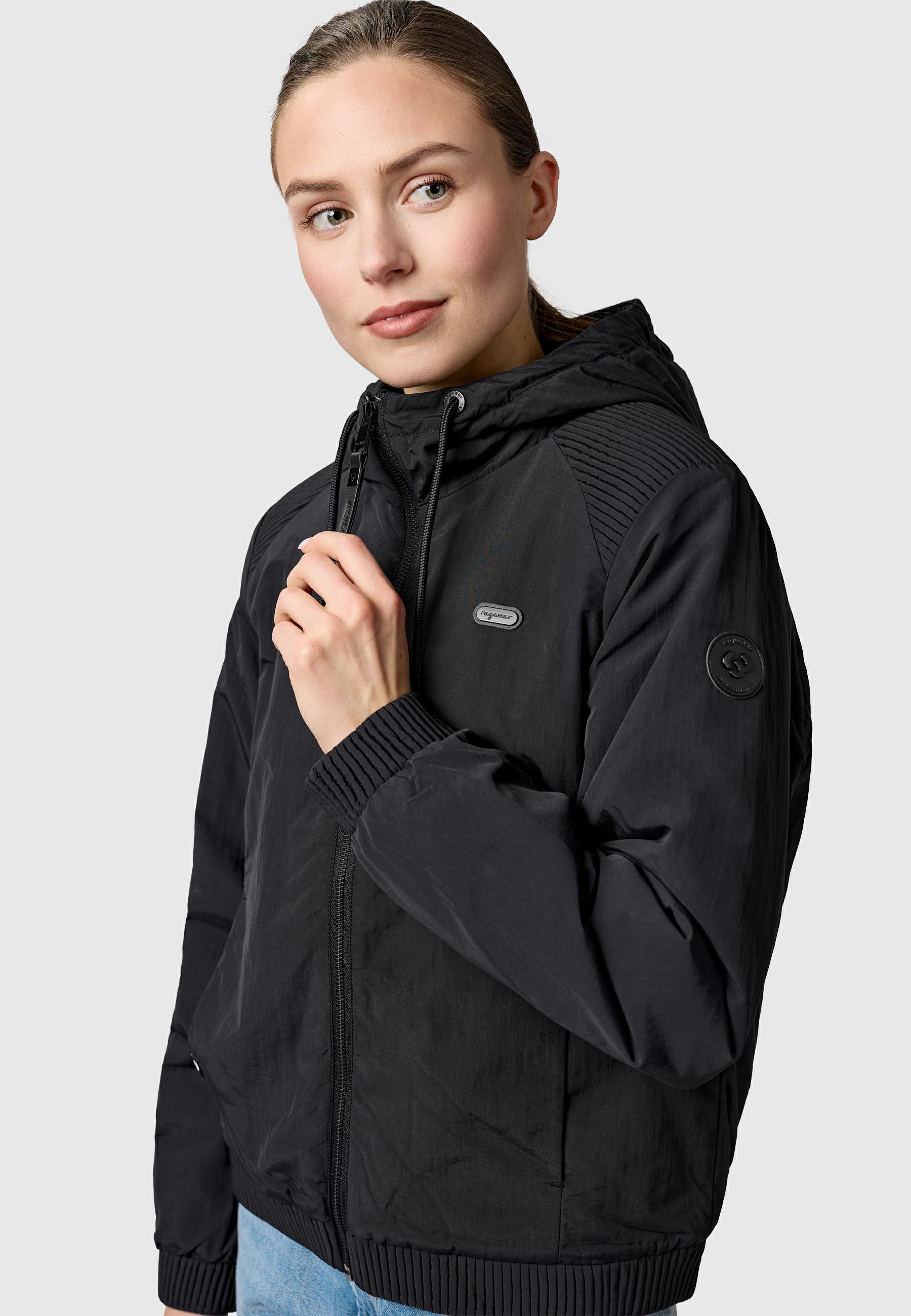 Warme Übergangsjacke mit verstellbarer Kapuze "Chinta Warm YOUMODO" Black