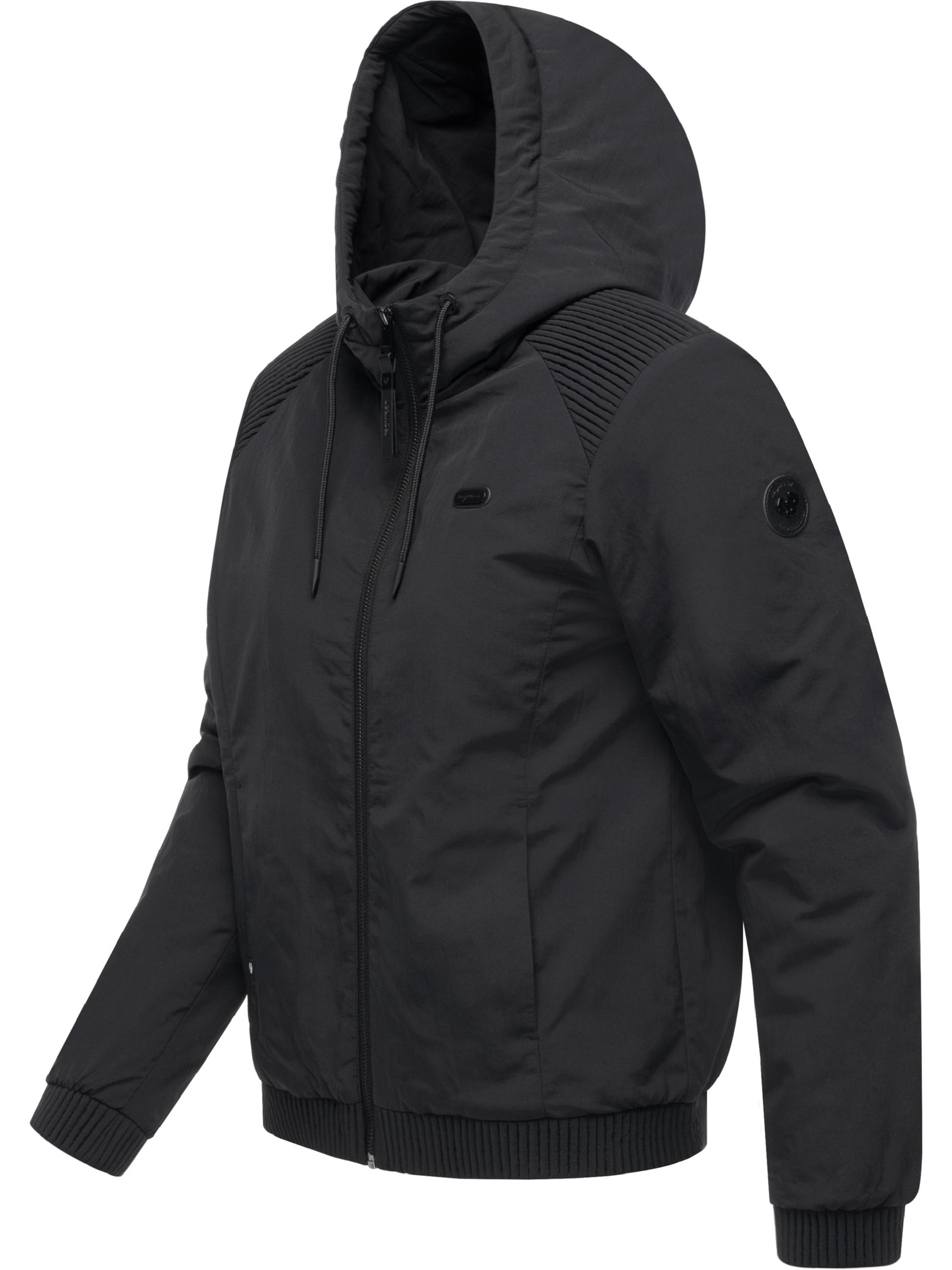 Warme Übergangsjacke mit verstellbarer Kapuze "Chinta Warm YOUMODO" Black