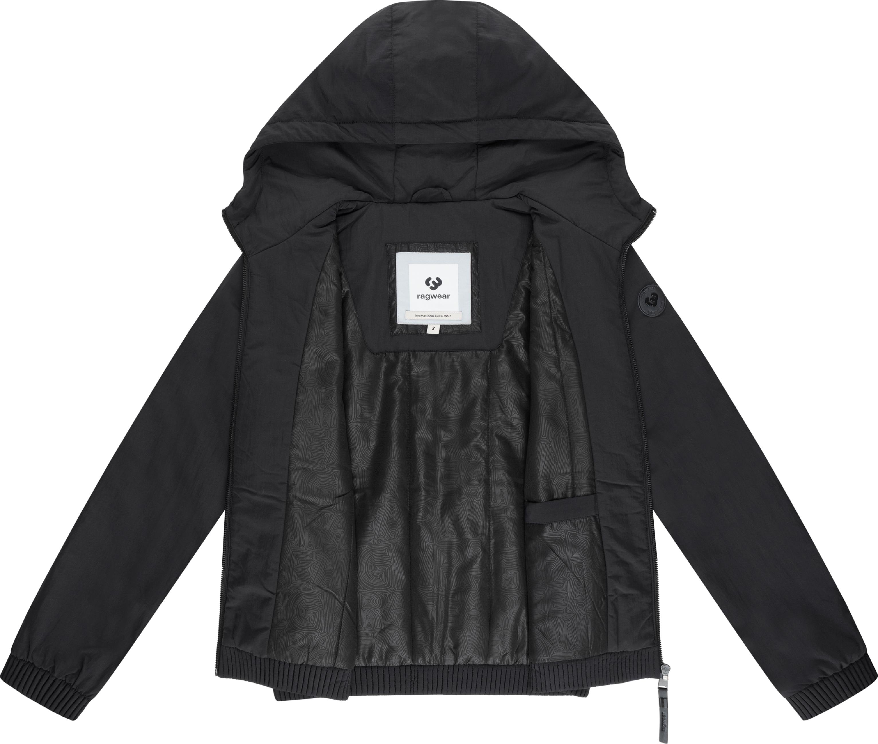 Warme Übergangsjacke mit verstellbarer Kapuze "Chinta Warm YOUMODO" Black