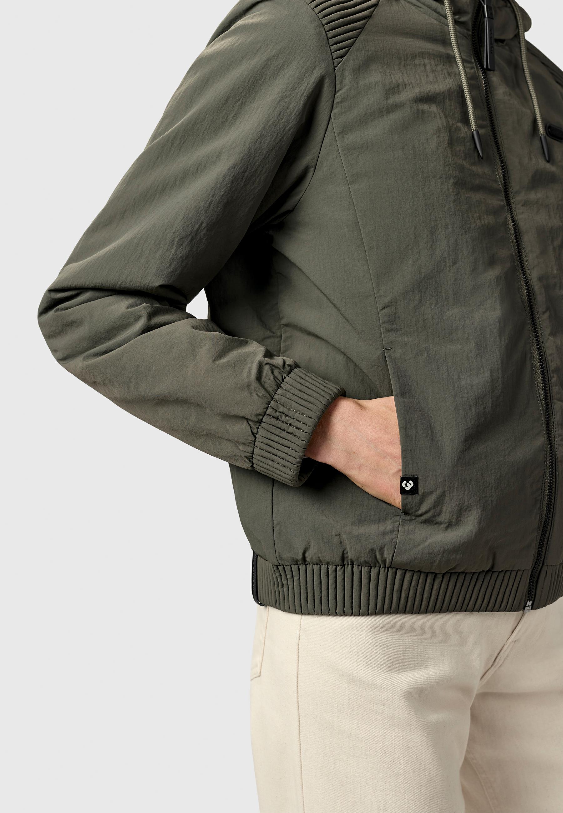 Warme Übergangsjacke mit verstellbarer Kapuze "Chinta Warm YOUMODO" Dark Olive