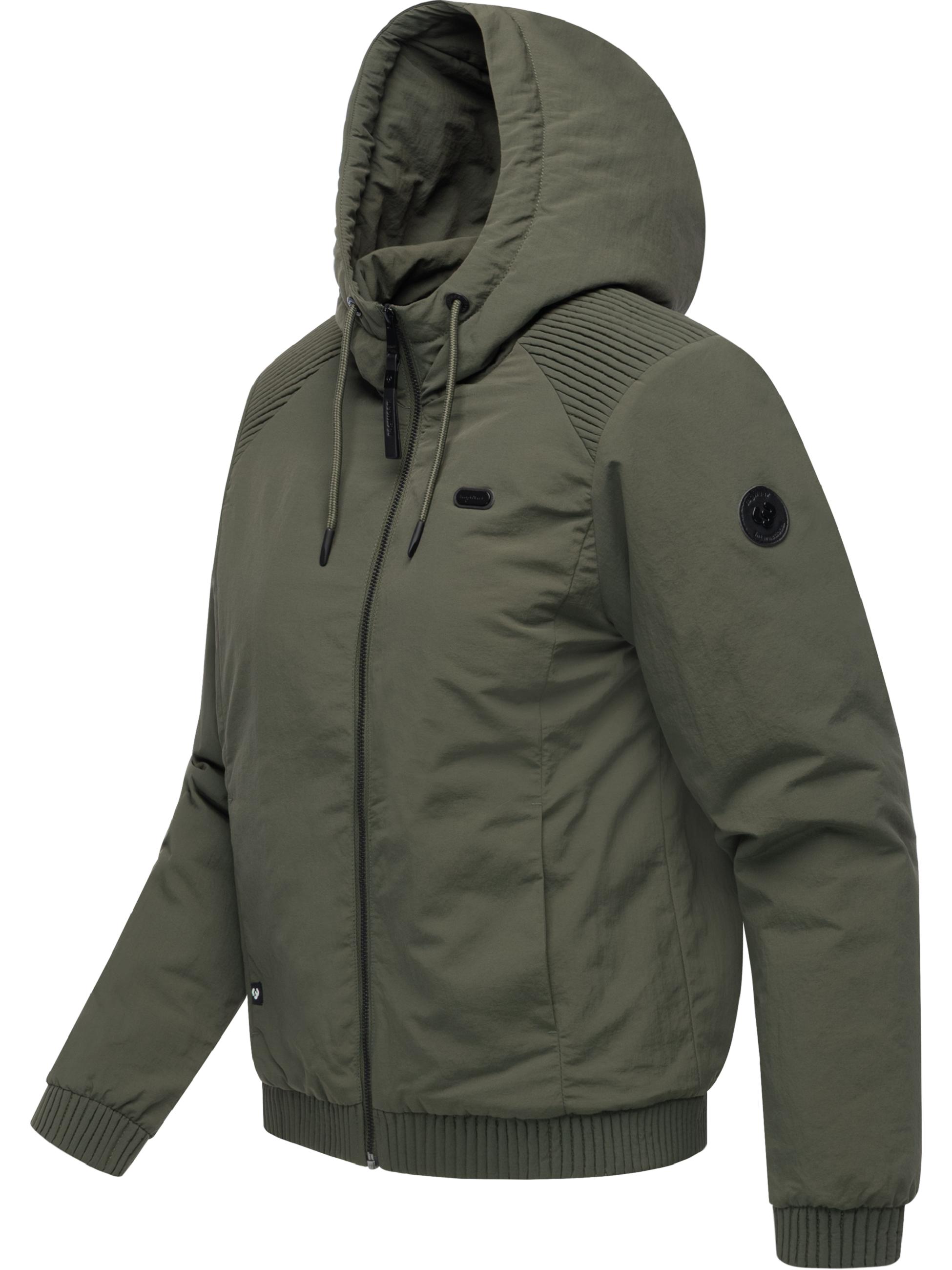 Warme Übergangsjacke mit verstellbarer Kapuze "Chinta Warm YOUMODO" Dark Olive