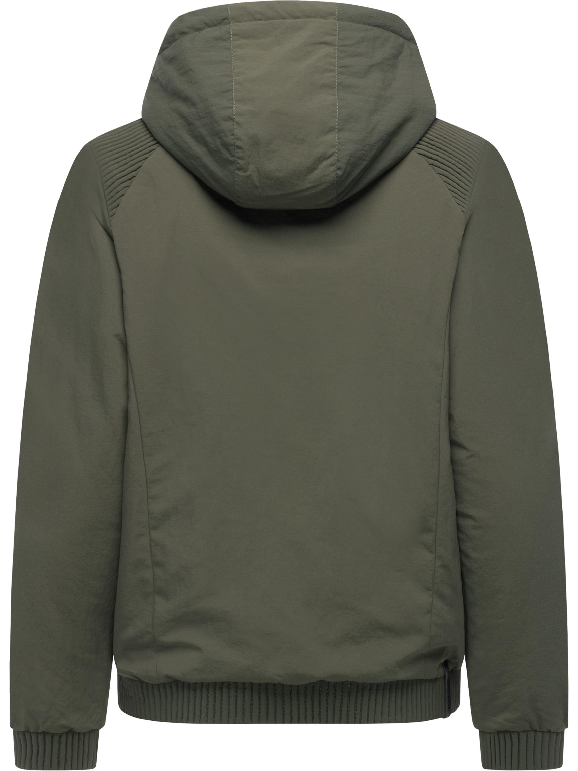 Warme Übergangsjacke mit verstellbarer Kapuze "Chinta Warm YOUMODO" Dark Olive