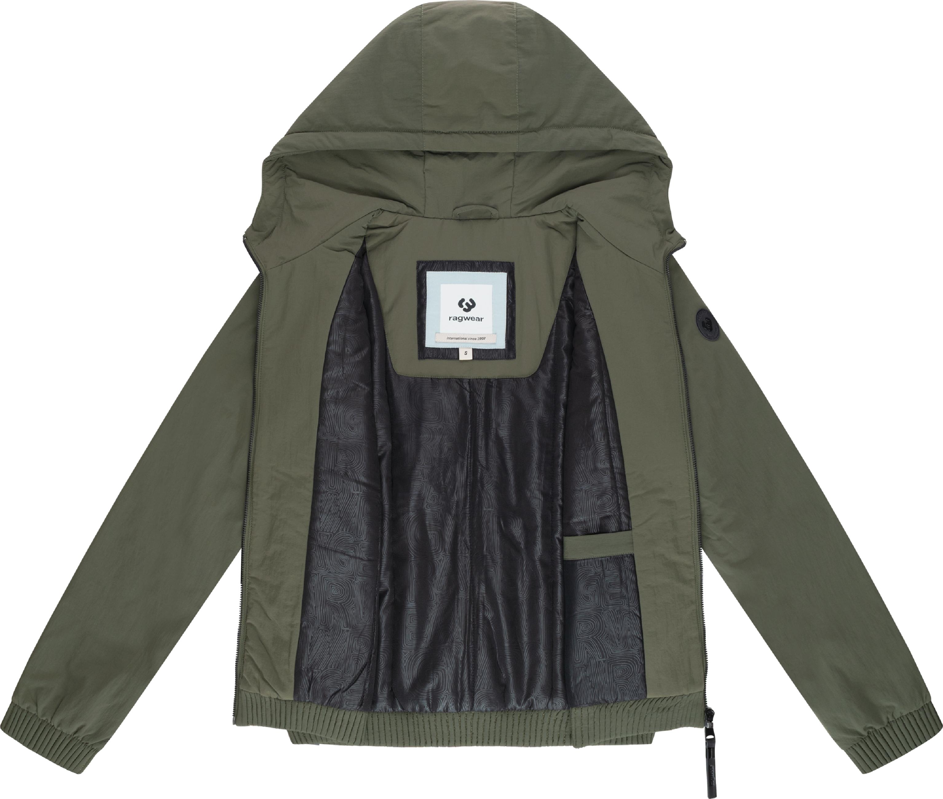 Warme Übergangsjacke mit verstellbarer Kapuze "Chinta Warm YOUMODO" Dark Olive
