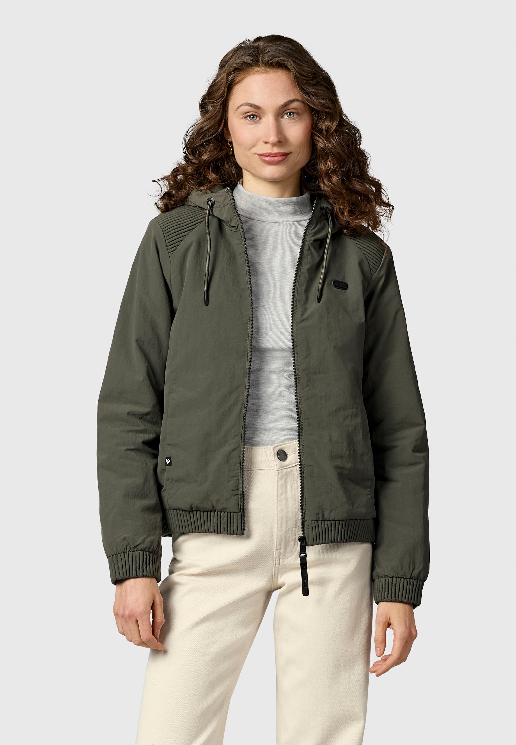 Warme Übergangsjacke mit verstellbarer Kapuze "Chinta Warm YOUMODO" Dark Olive