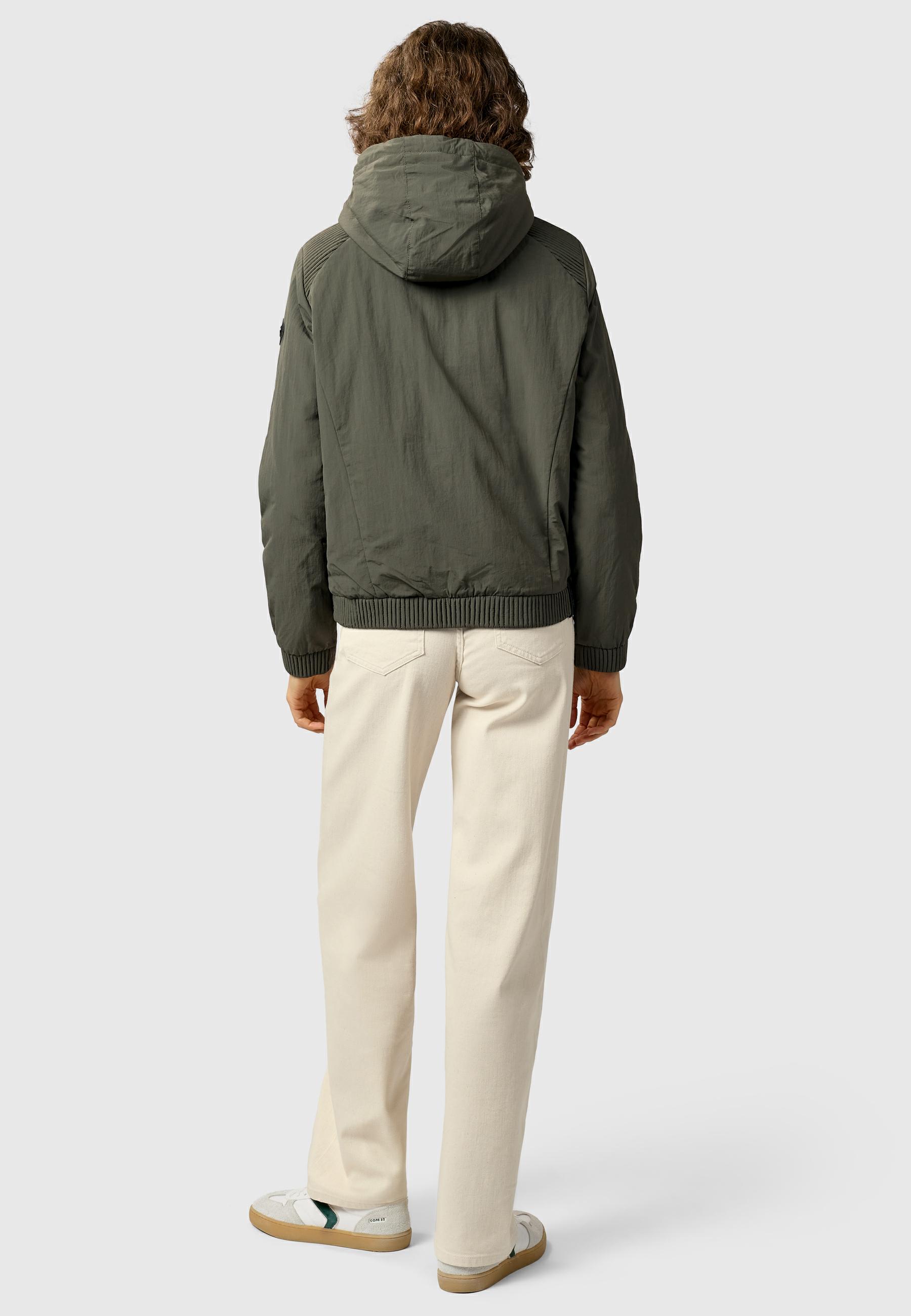 Warme Übergangsjacke mit verstellbarer Kapuze "Chinta Warm YOUMODO" Dark Olive