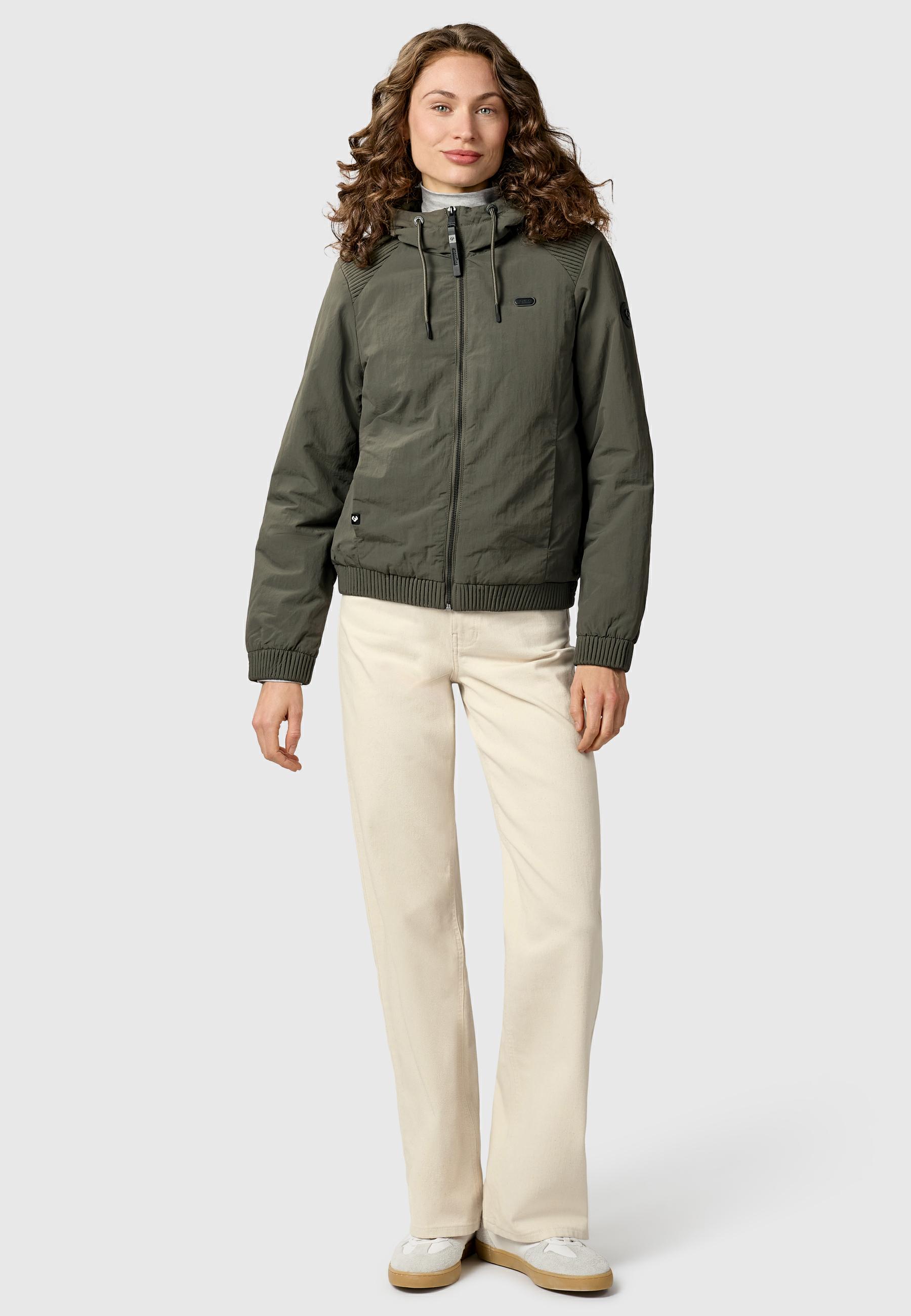 Warme Übergangsjacke mit verstellbarer Kapuze "Chinta Warm YOUMODO" Dark Olive