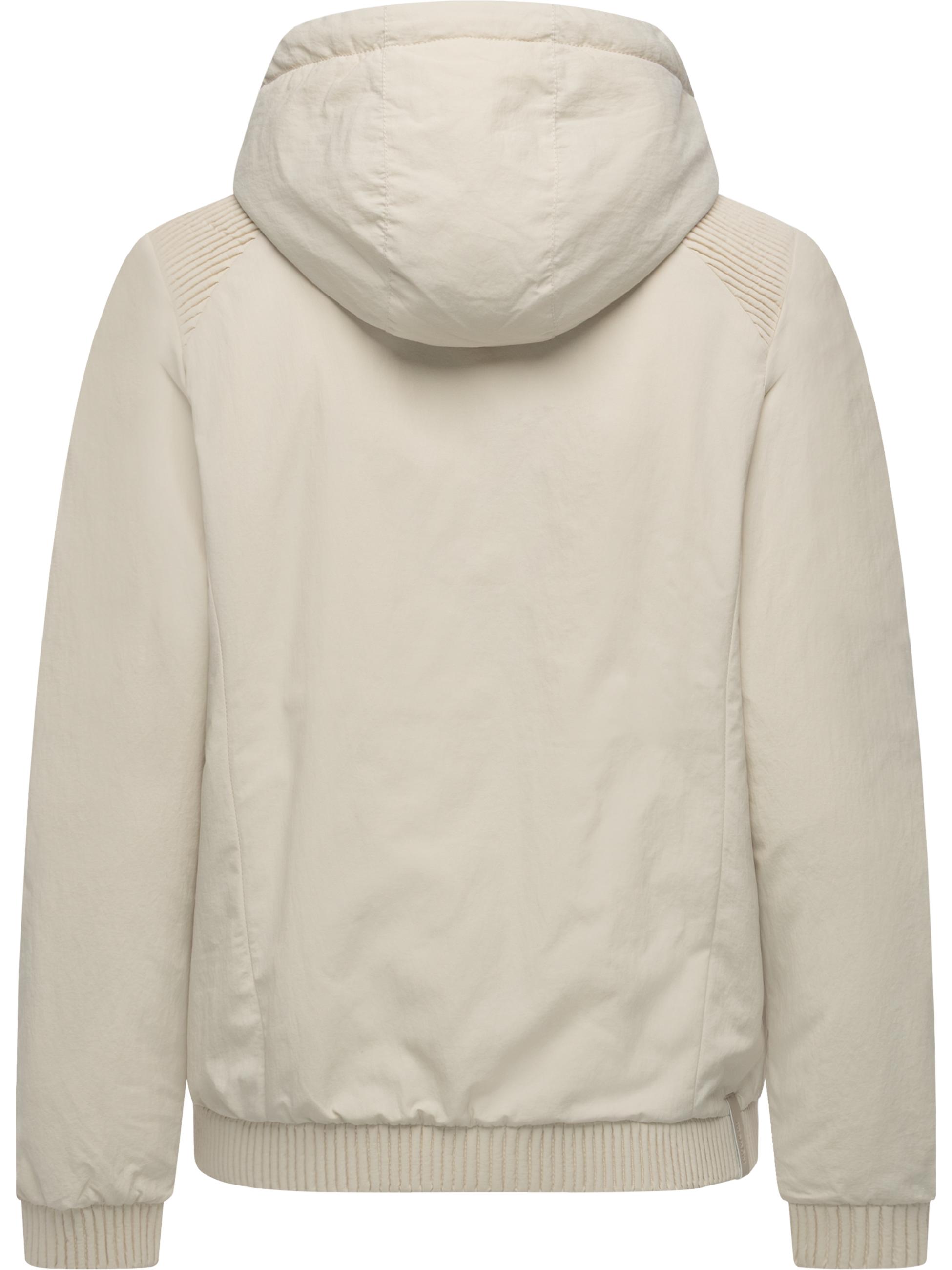Warme Übergangsjacke mit verstellbarer Kapuze "Chinta Warm YOUMODO" Ecru