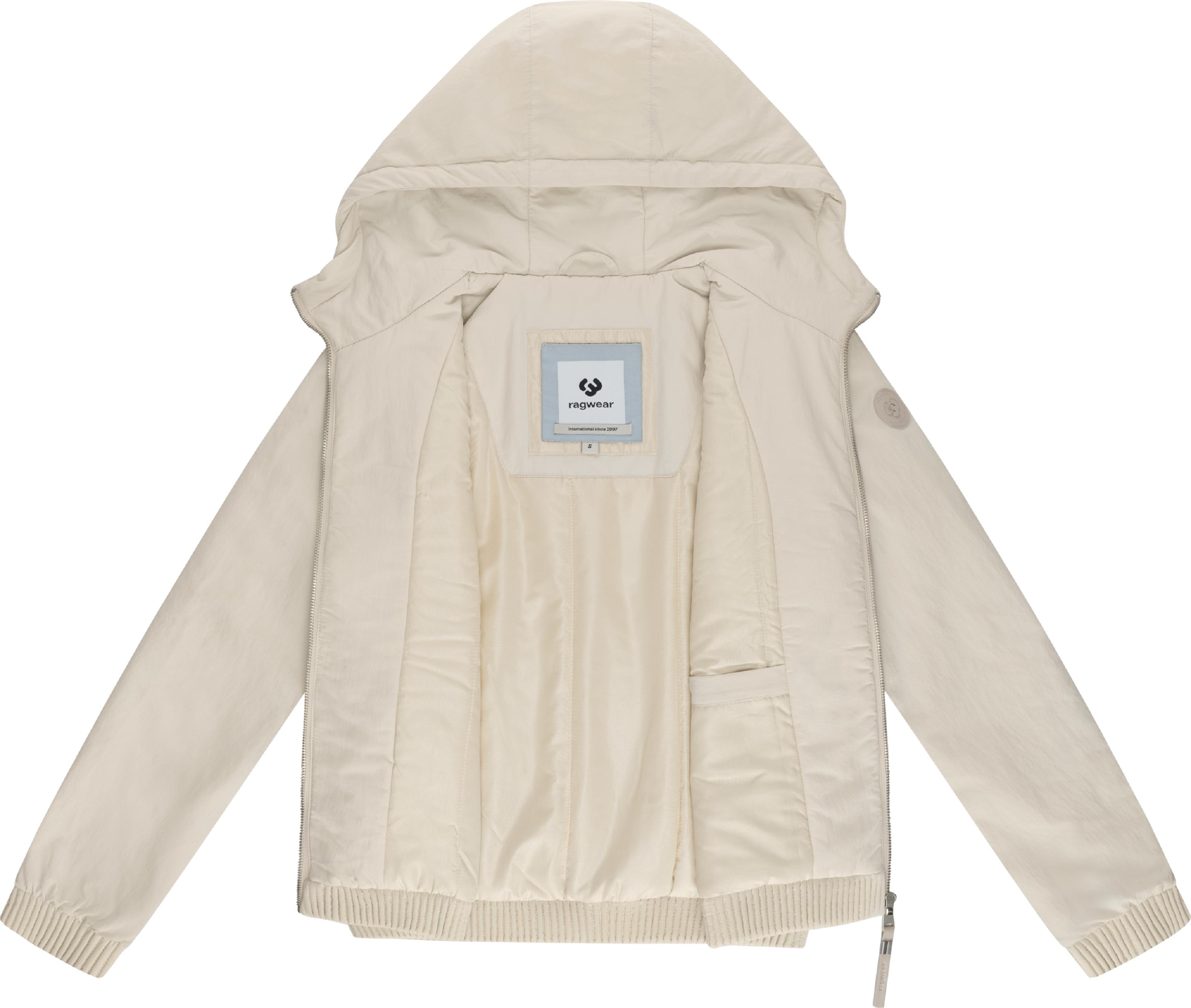 Warme Übergangsjacke mit verstellbarer Kapuze "Chinta Warm YOUMODO" Ecru