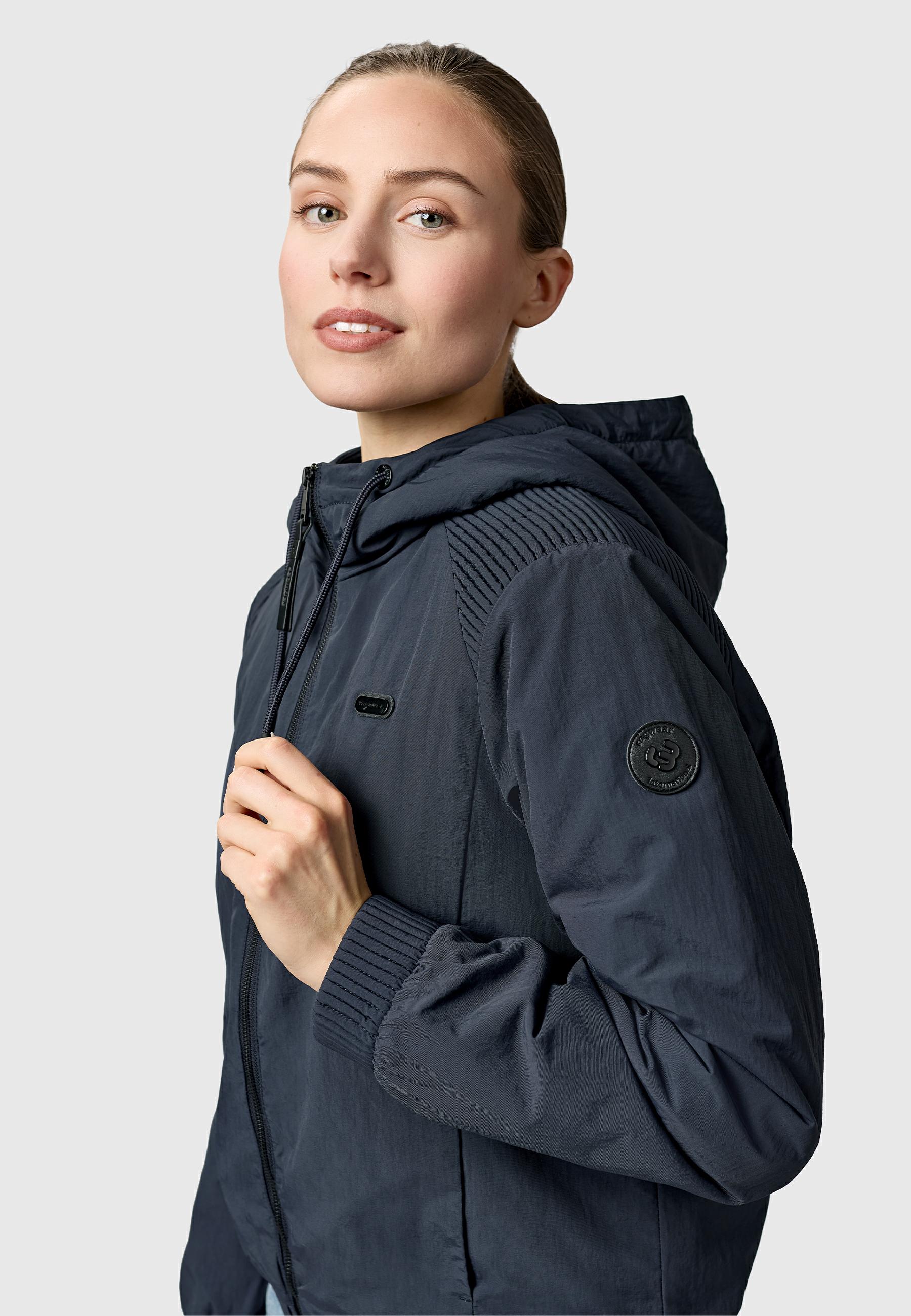 Warme Übergangsjacke mit verstellbarer Kapuze "Chinta Warm YOUMODO" Navy