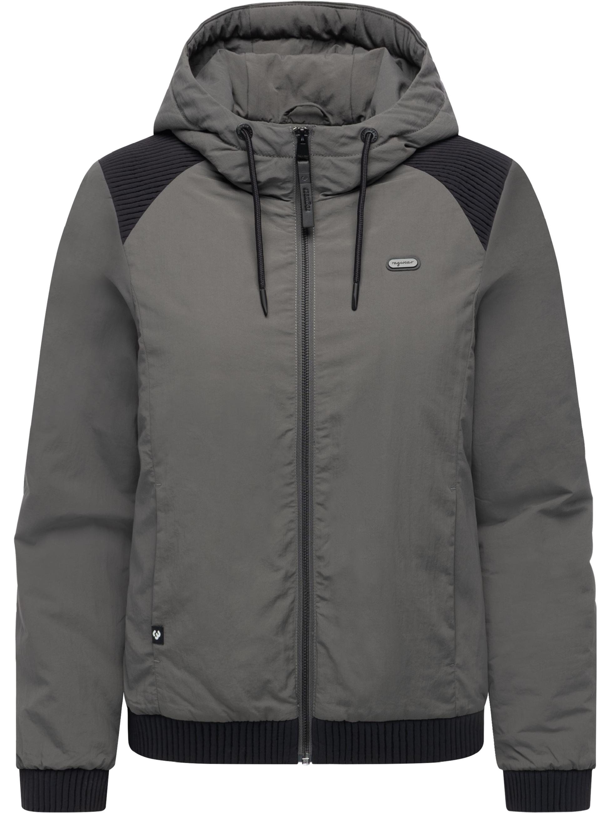 Warme Übergangsjacke mit verstellbarer Kapuze "Chinta Warm YOUMODO" Stone Grey