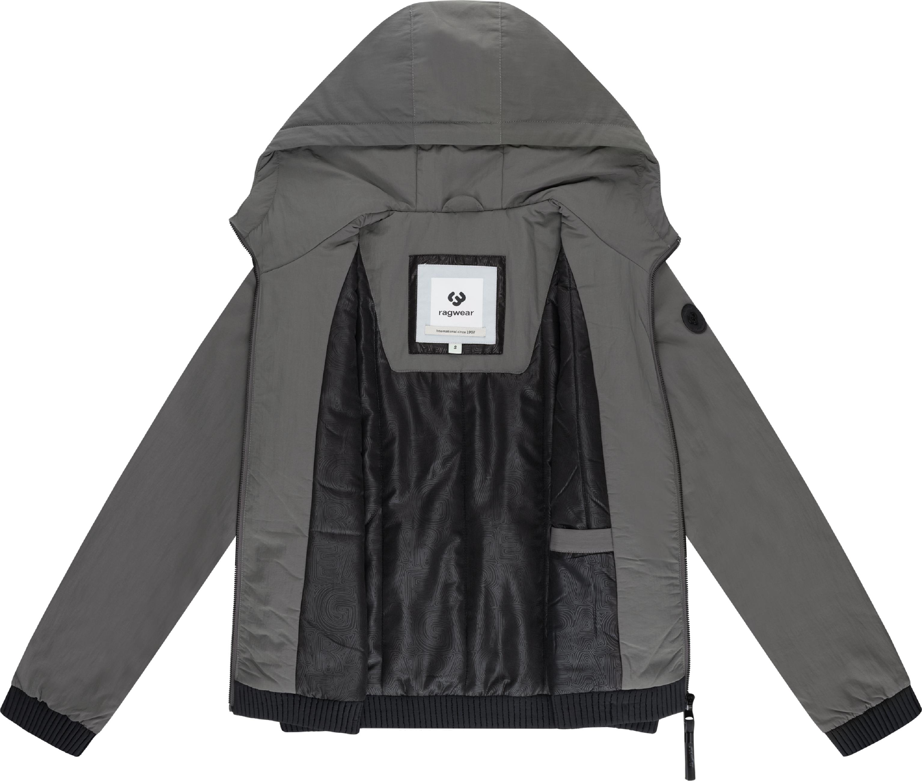 Warme Übergangsjacke mit verstellbarer Kapuze "Chinta Warm YOUMODO" Stone Grey