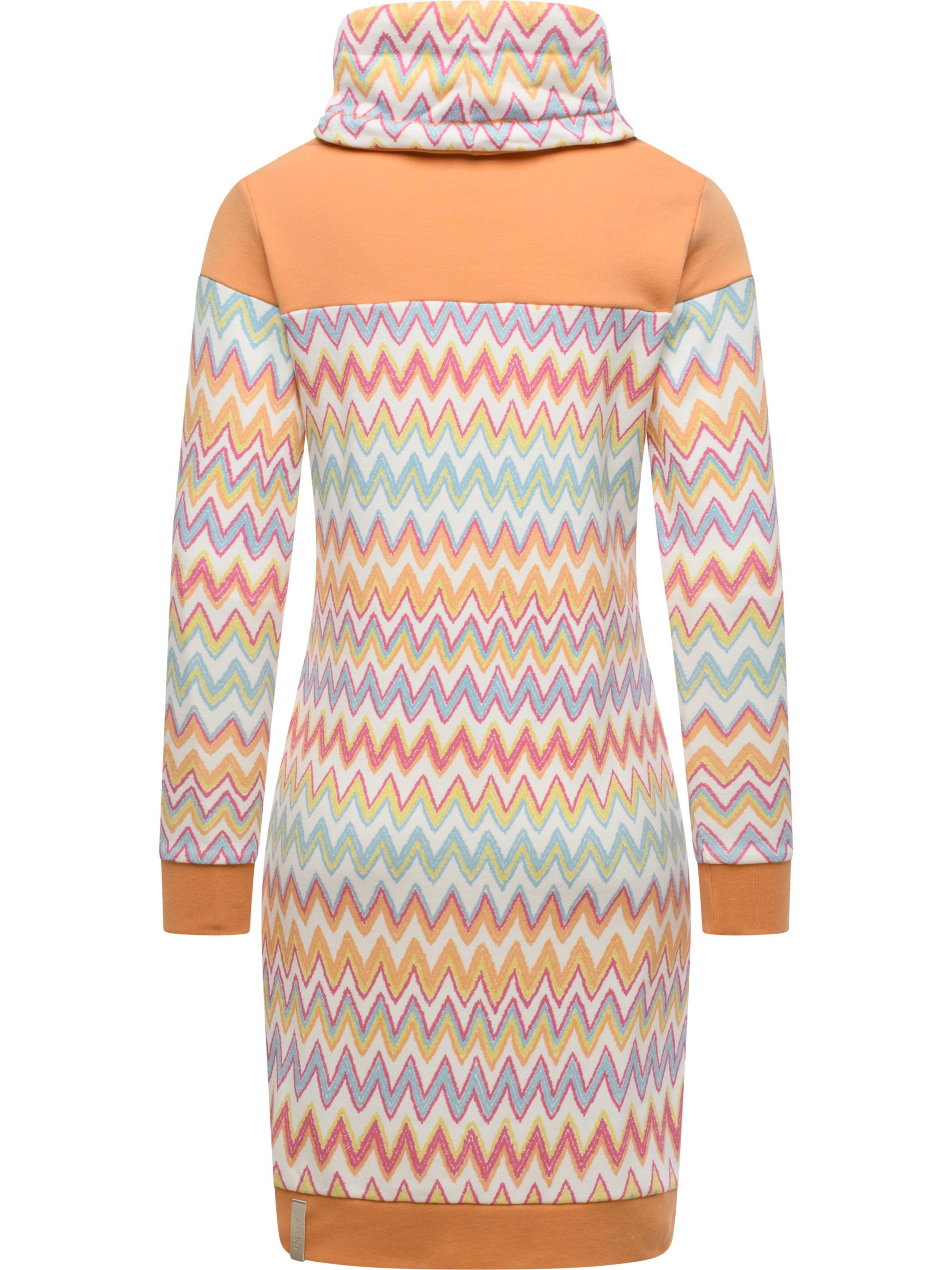 Jersey Kleid mit Schlauchkragen "Chlloe Zig Zag YOUMODO" Multi Combo