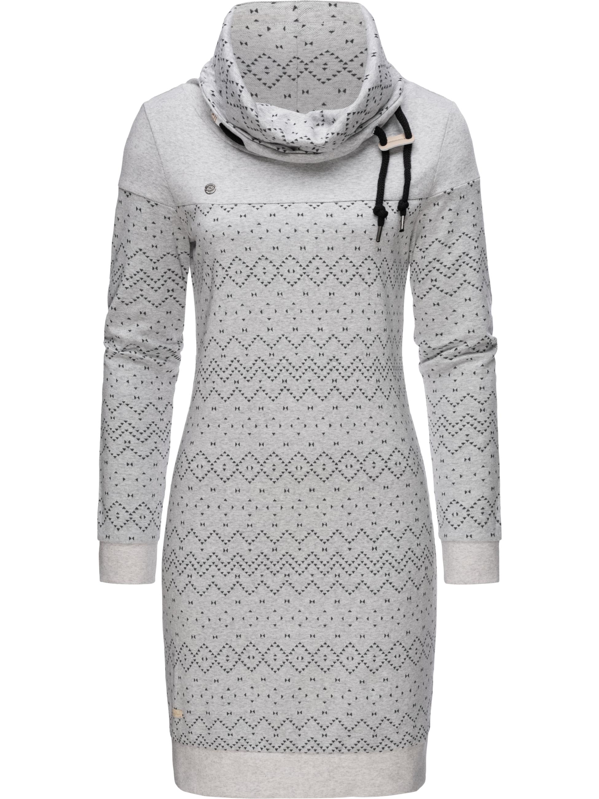 Langarm Sweatkleid "Chloe Dress" White