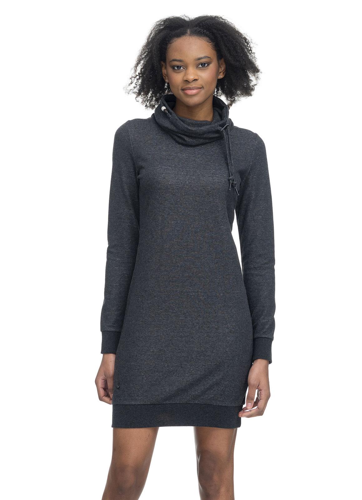 Lässiges Sweatkleid "Chloe Solid" Dark Grey