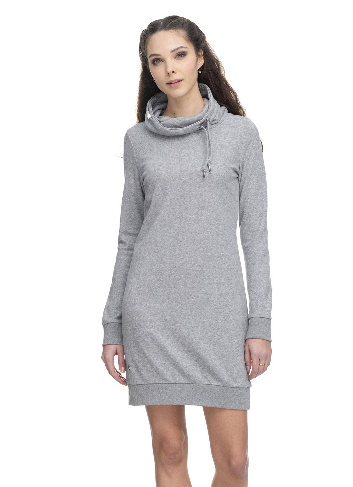 Lässiges Sweatkleid "Chloe Solid" Grey