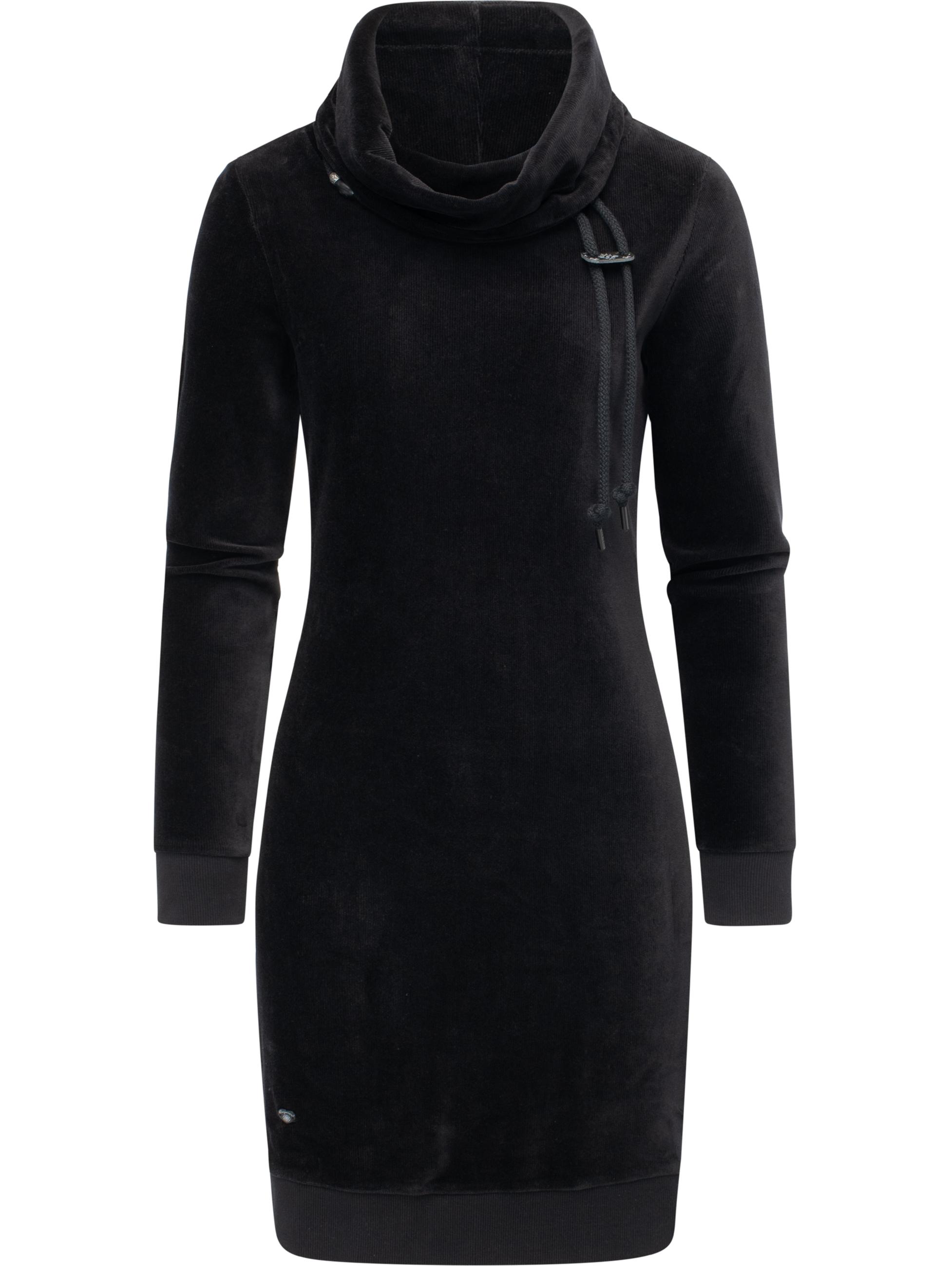 Warmes Winterkleid in Samtoptik "Chloe Velvet" Black25