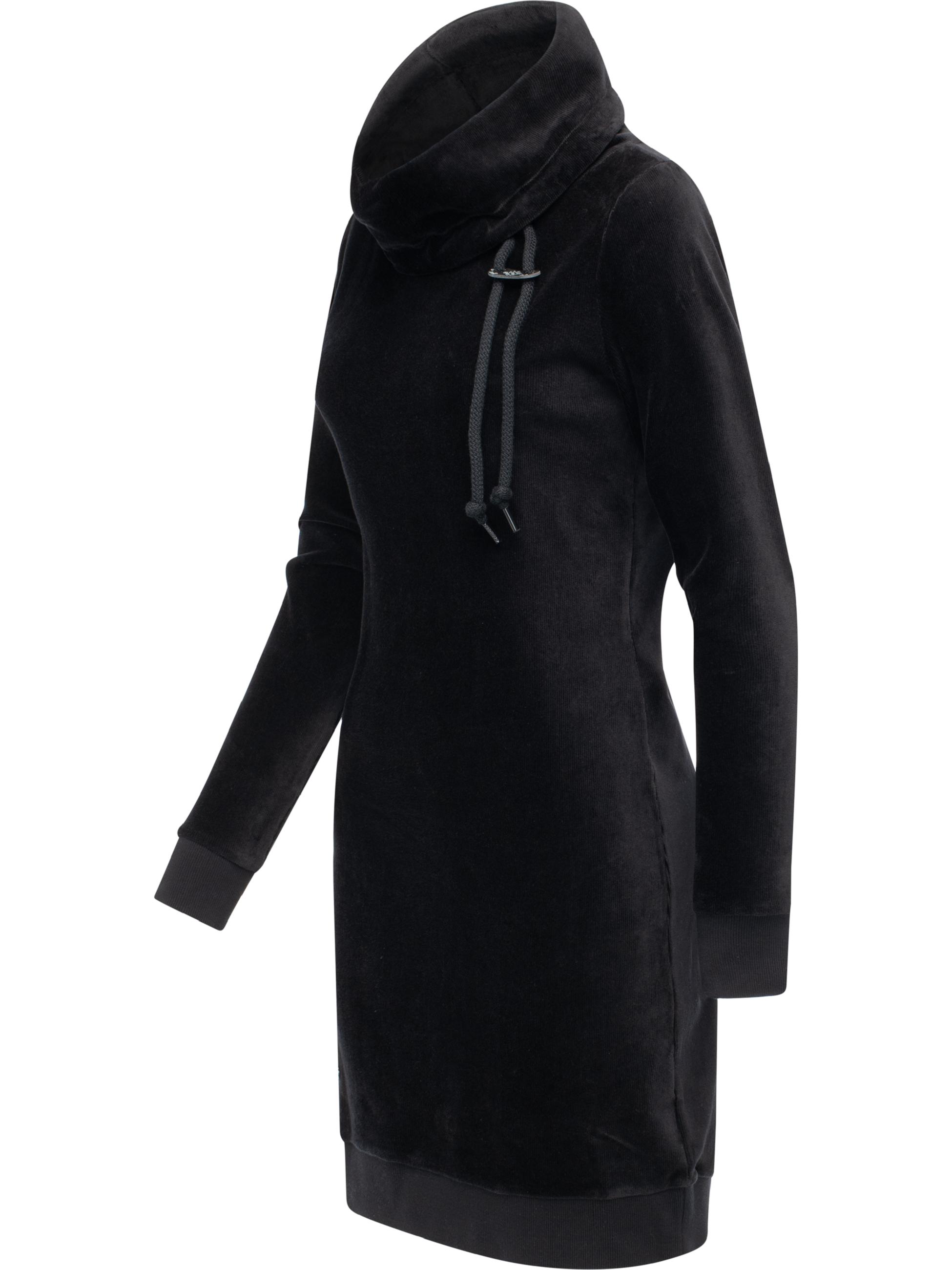 Warmes Winterkleid in Samtoptik "Chloe Velvet" Black25