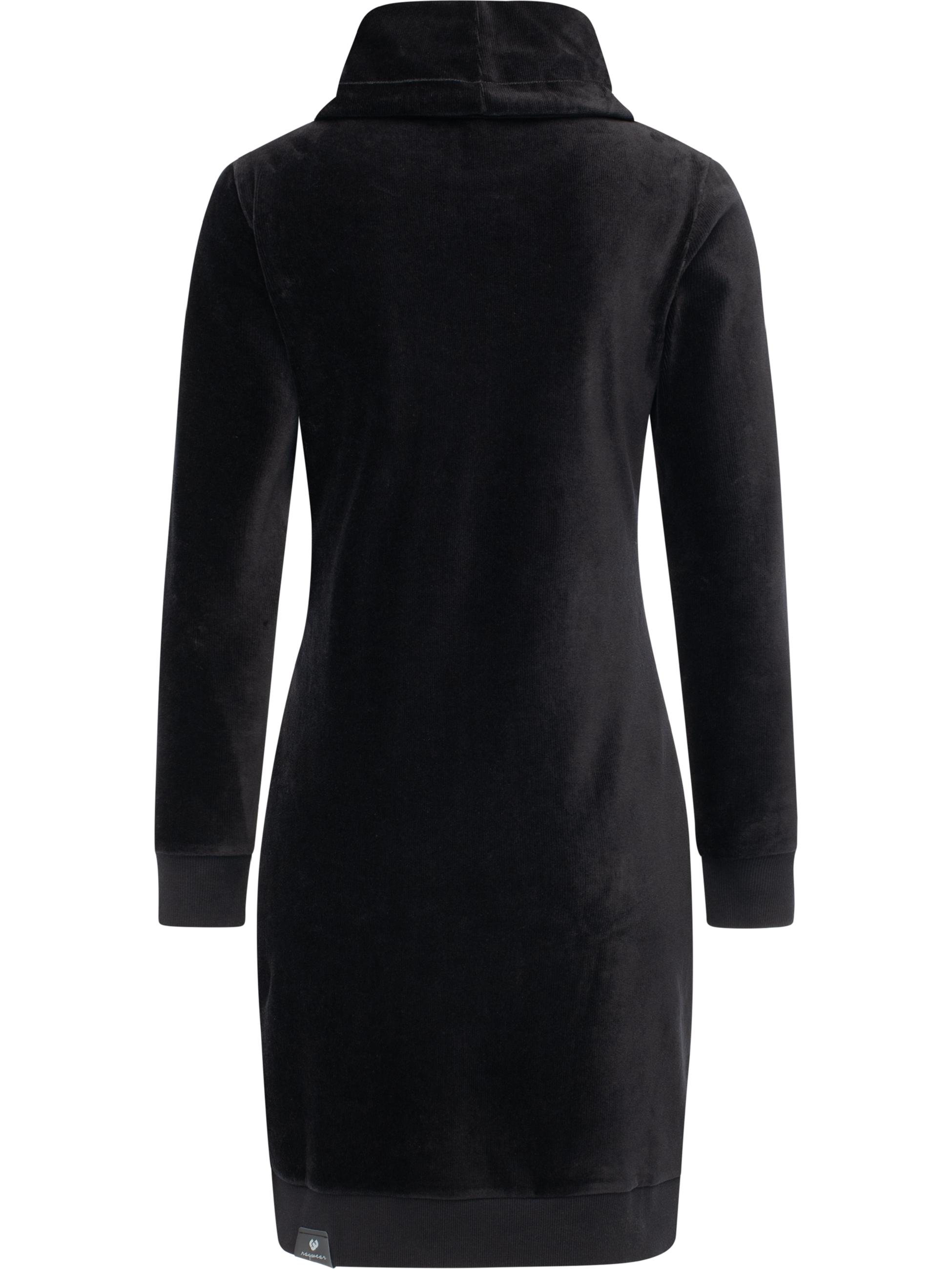 Warmes Winterkleid in Samtoptik "Chloe Velvet" Black25