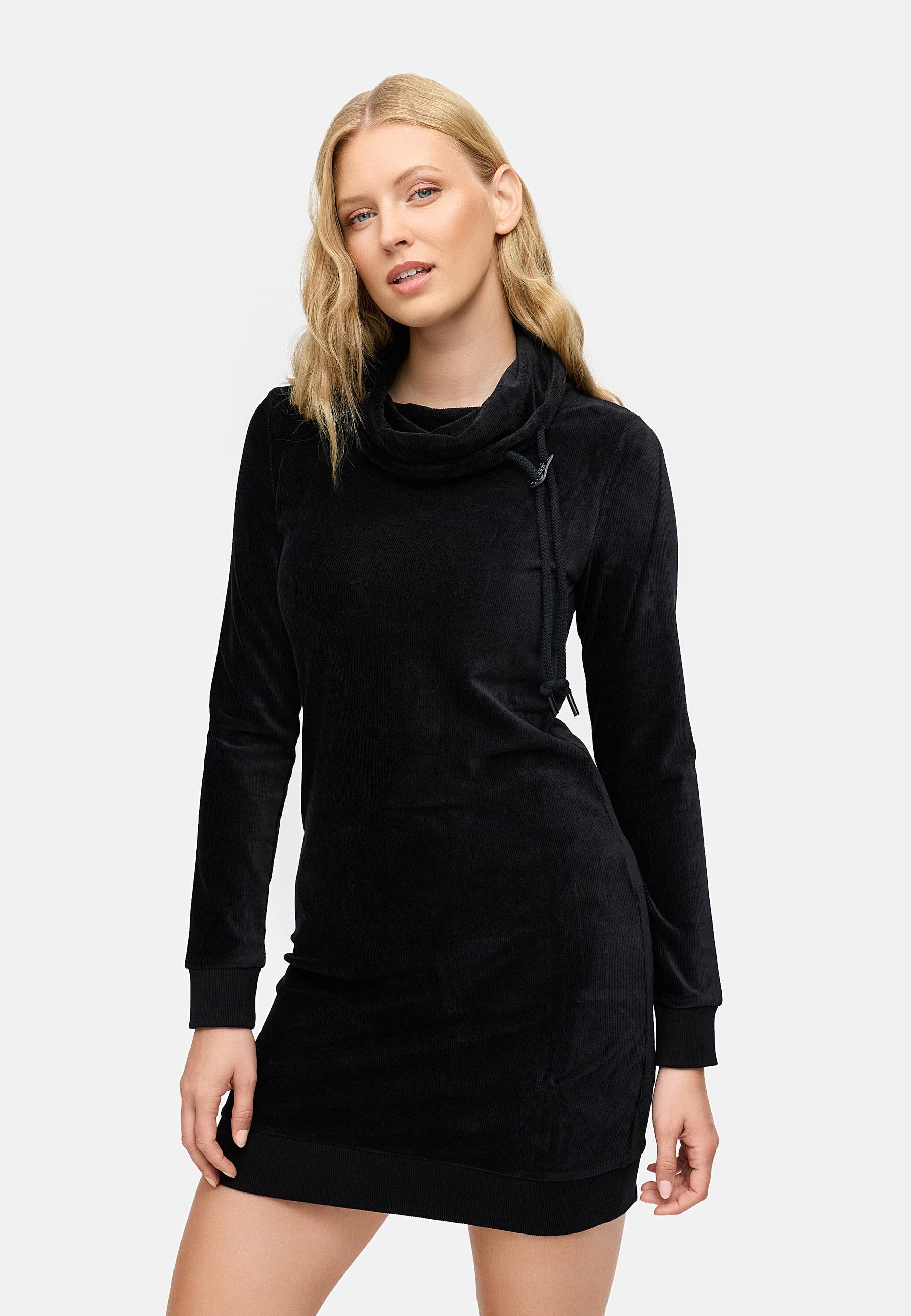 Warmes Winterkleid in Samtoptik "Chloe Velvet" Black25
