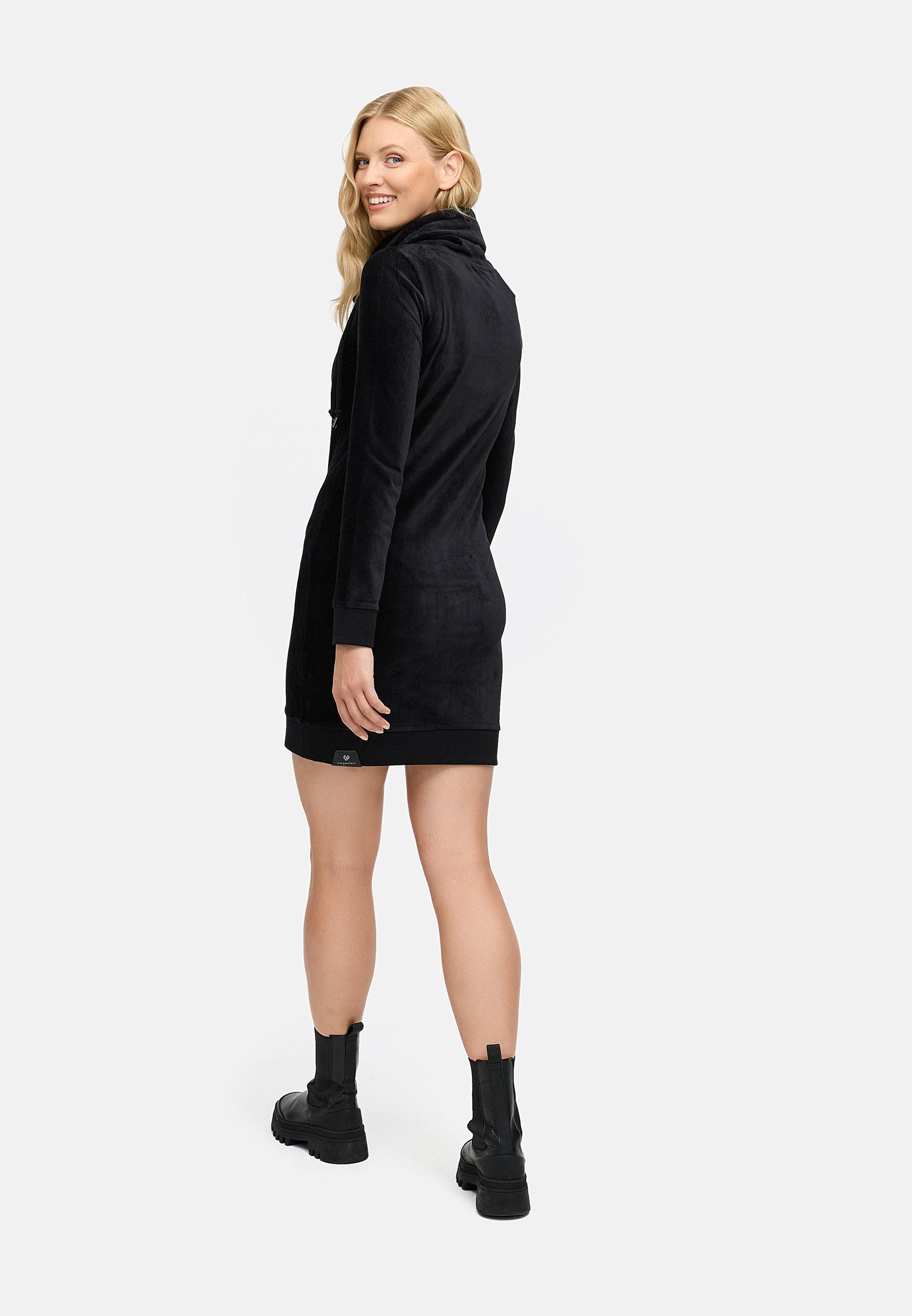Warmes Winterkleid in Samtoptik "Chloe Velvet" Black25